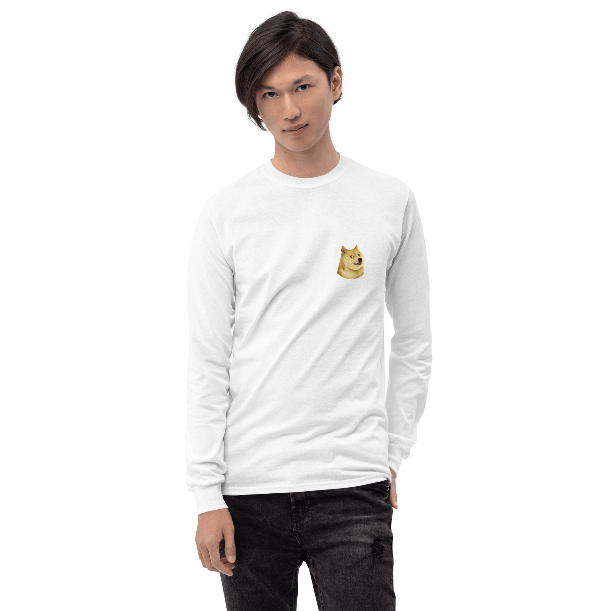 Doge Long Sleeve T-Shirt Meme - Sport Grey | Shirtposting