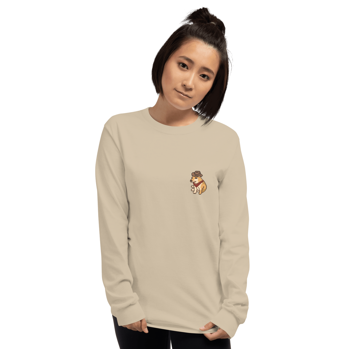 Doge Long Sleeve T-Shirt Meme - Sport Grey | Shirtposting