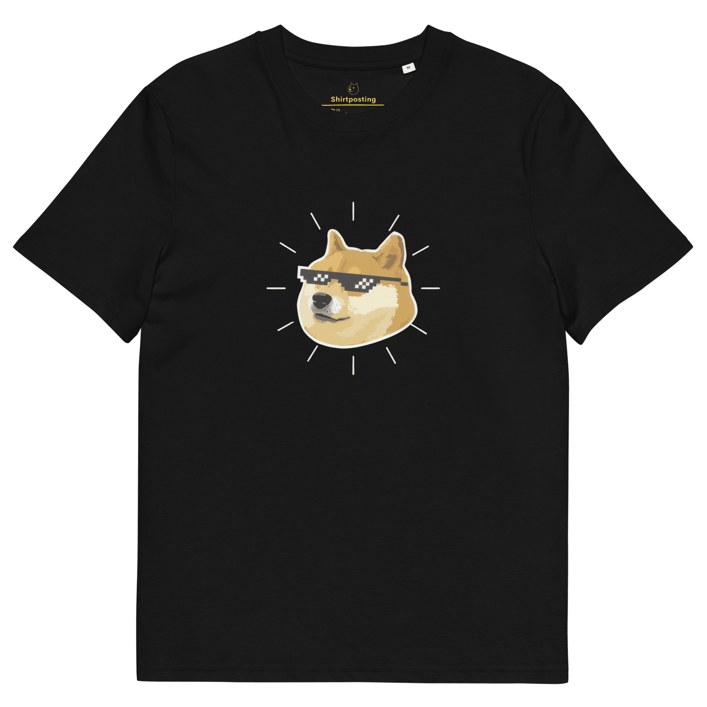 Doge Premium Organic T-Shirt Meme - Black | Shirtposting
