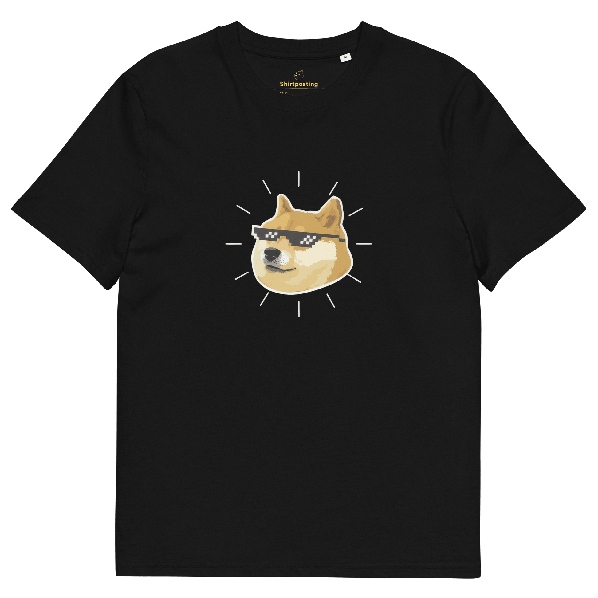 Doge Premium Organic T-Shirt Meme - Black | Shirtposting