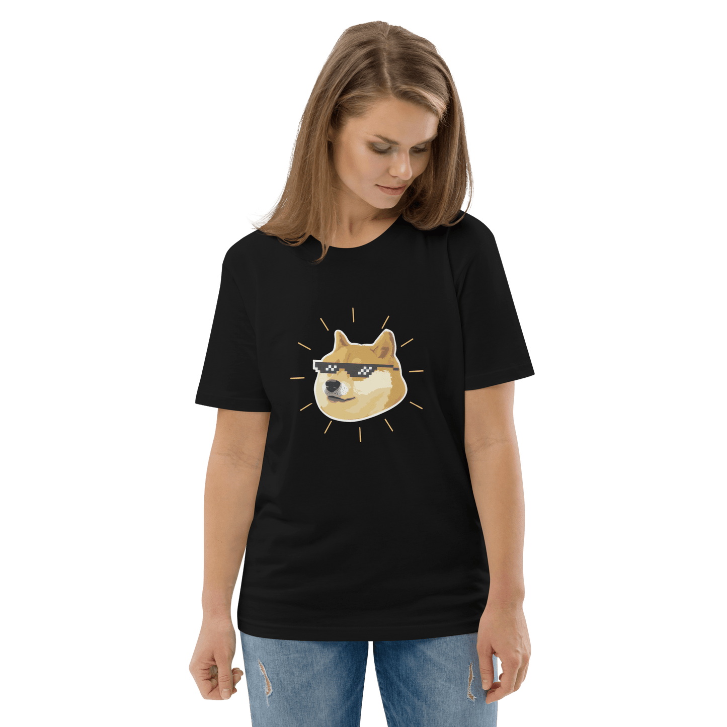 Doge Premium Organic T-Shirt Meme - Cotton Pink | Shirtposting