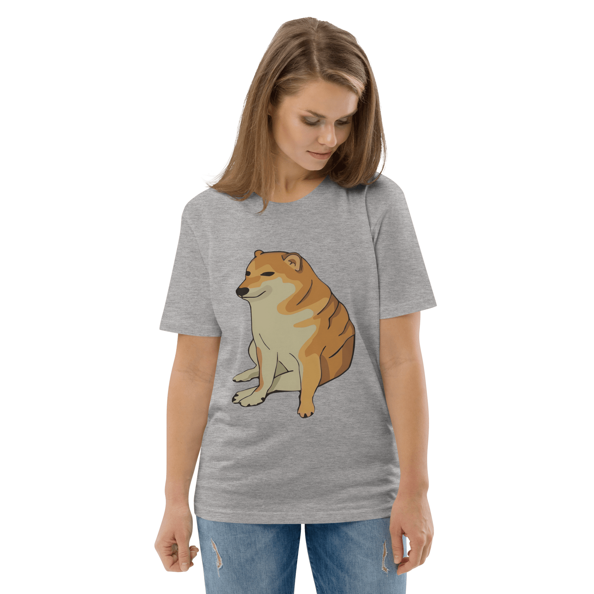 Doge Premium Organic T-Shirt Meme - Cotton Pink | Shirtposting