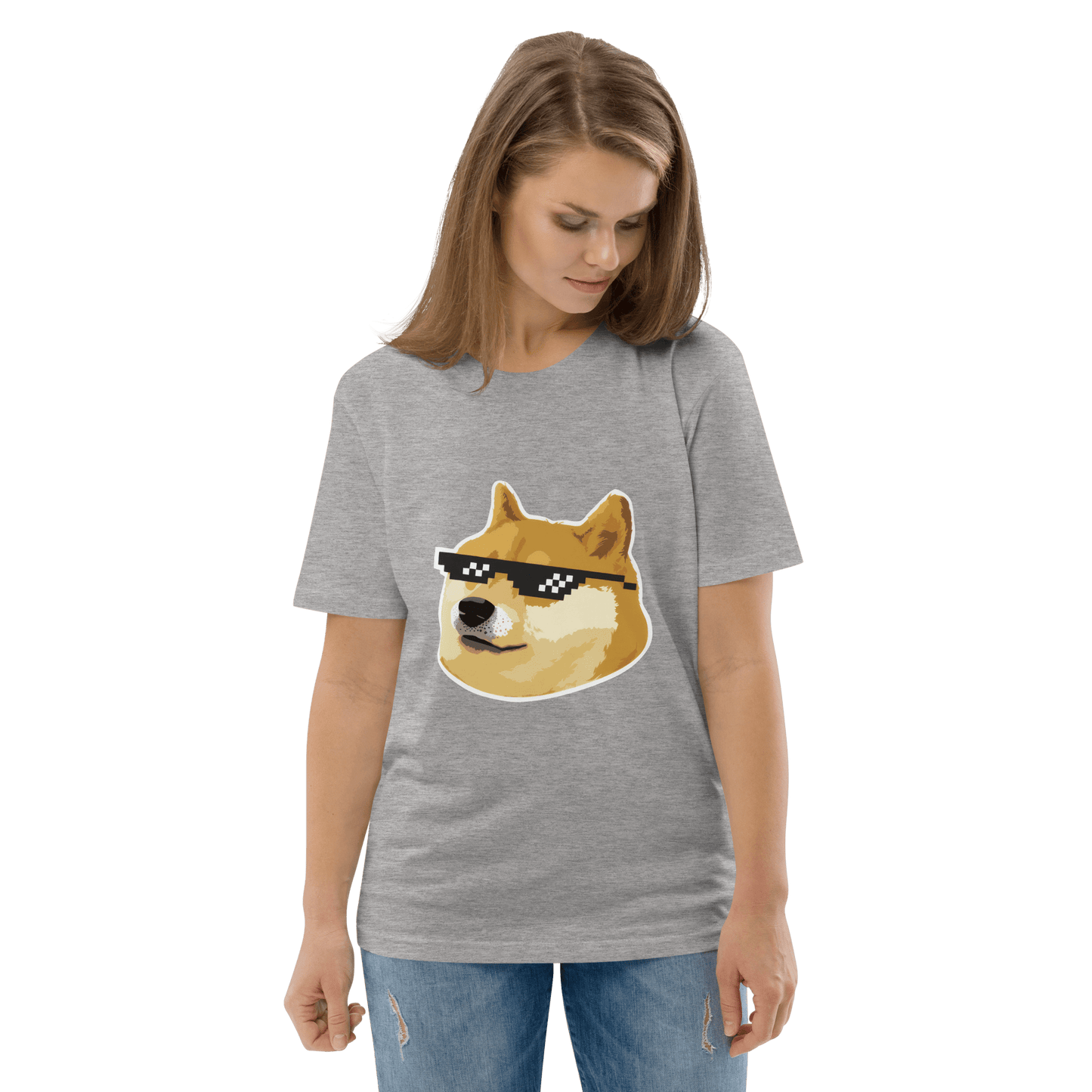 Doge Premium Organic T-Shirt Meme - Cotton Pink | Shirtposting