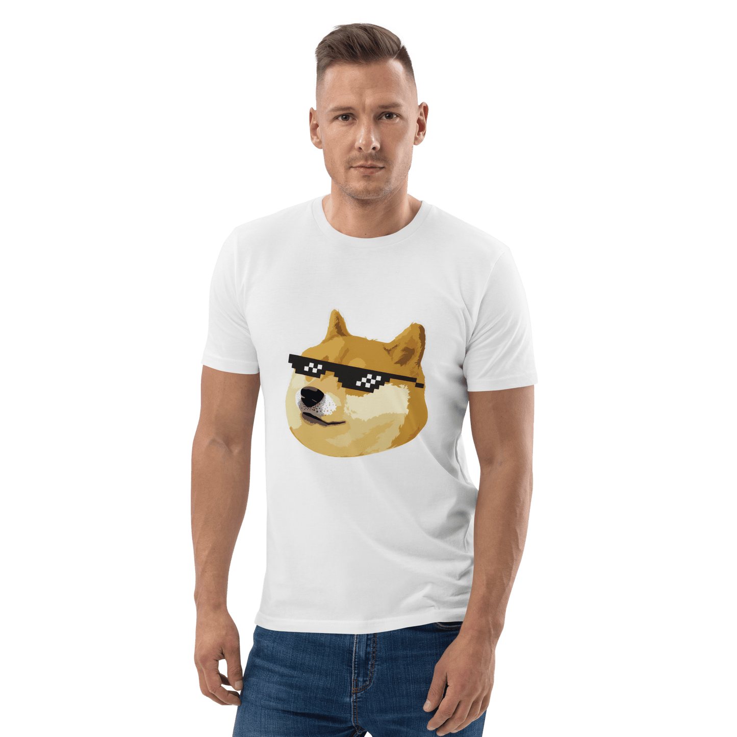 Doge Premium Organic T-Shirt Meme - Cotton Pink | Shirtposting