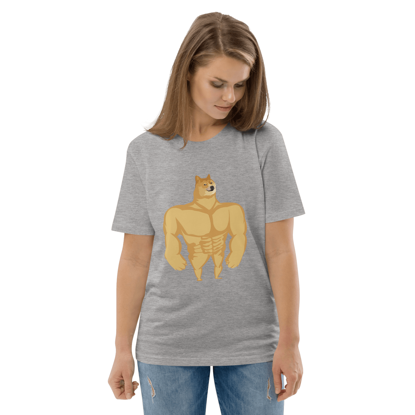 Doge Premium Organic T-Shirt Meme - Cotton Pink | Shirtposting