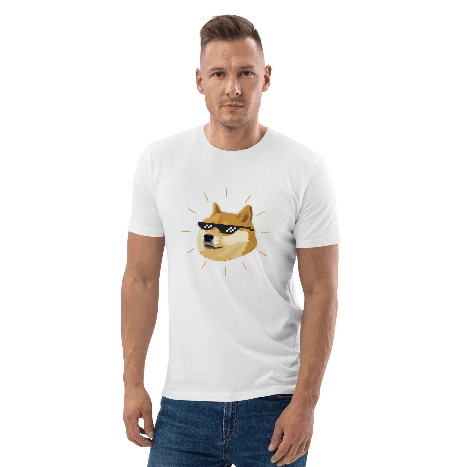 Doge Premium Organic T-Shirt Meme - Cotton Pink | Shirtposting