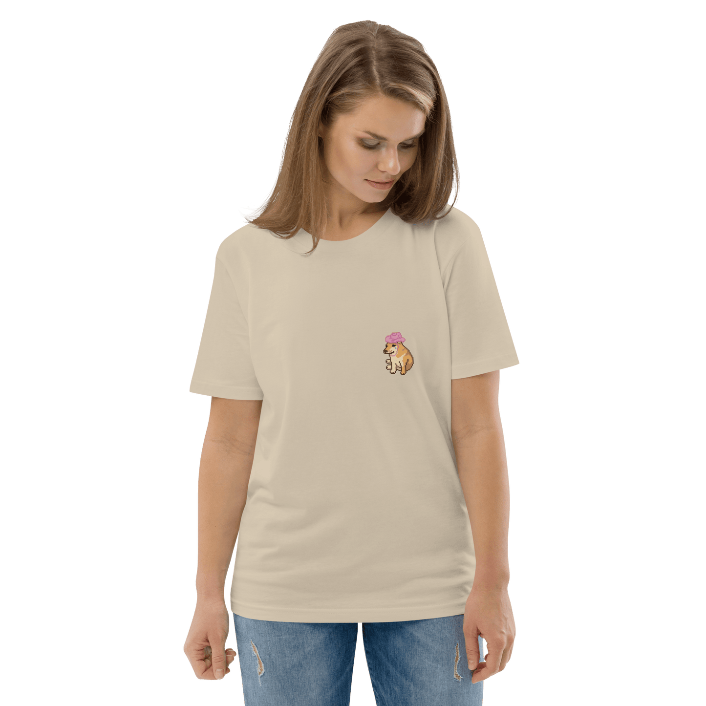 Doge Premium Organic T-Shirt Meme - Cotton Pink | Shirtposting