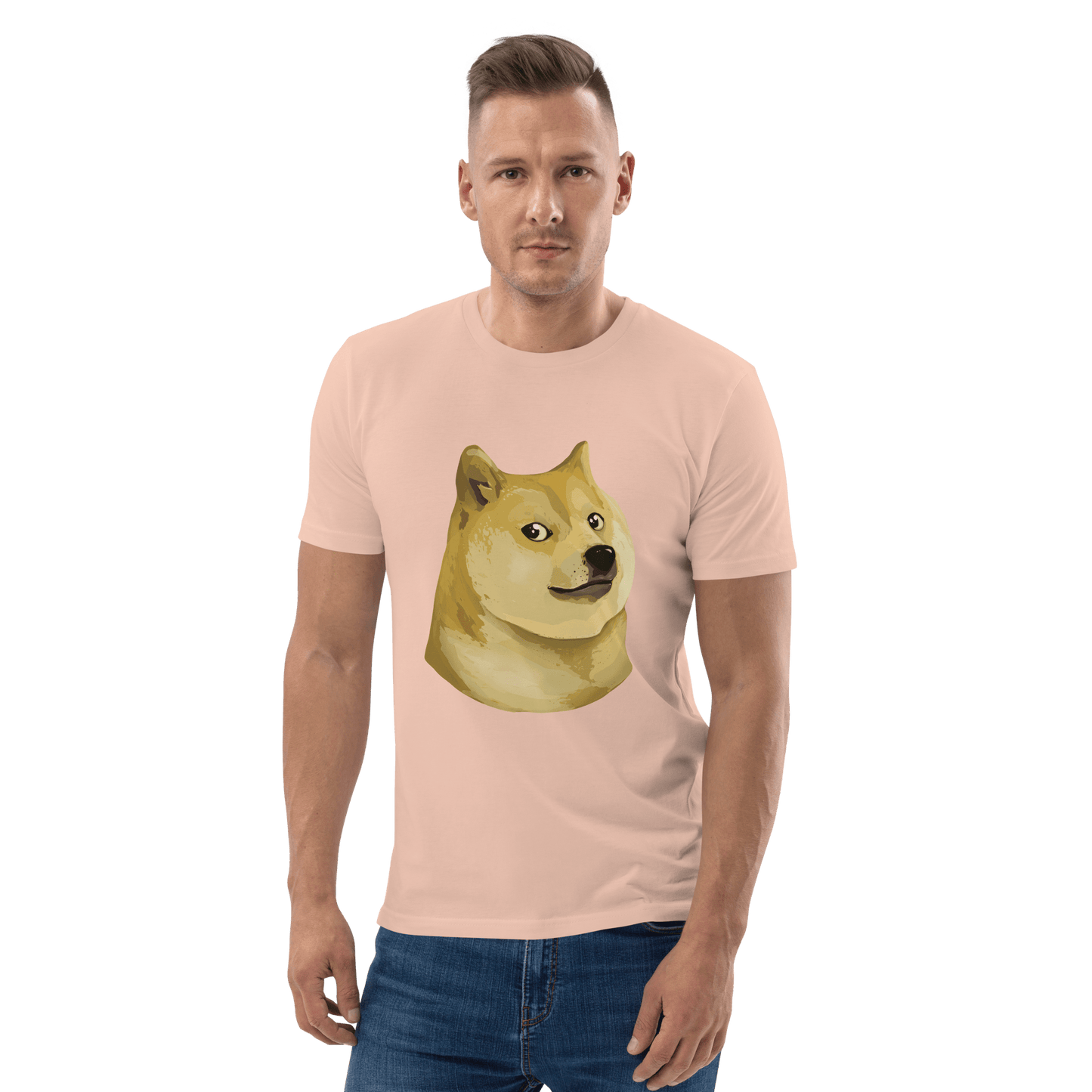 Doge Premium Organic T-Shirt Meme - Cotton Pink | Shirtposting