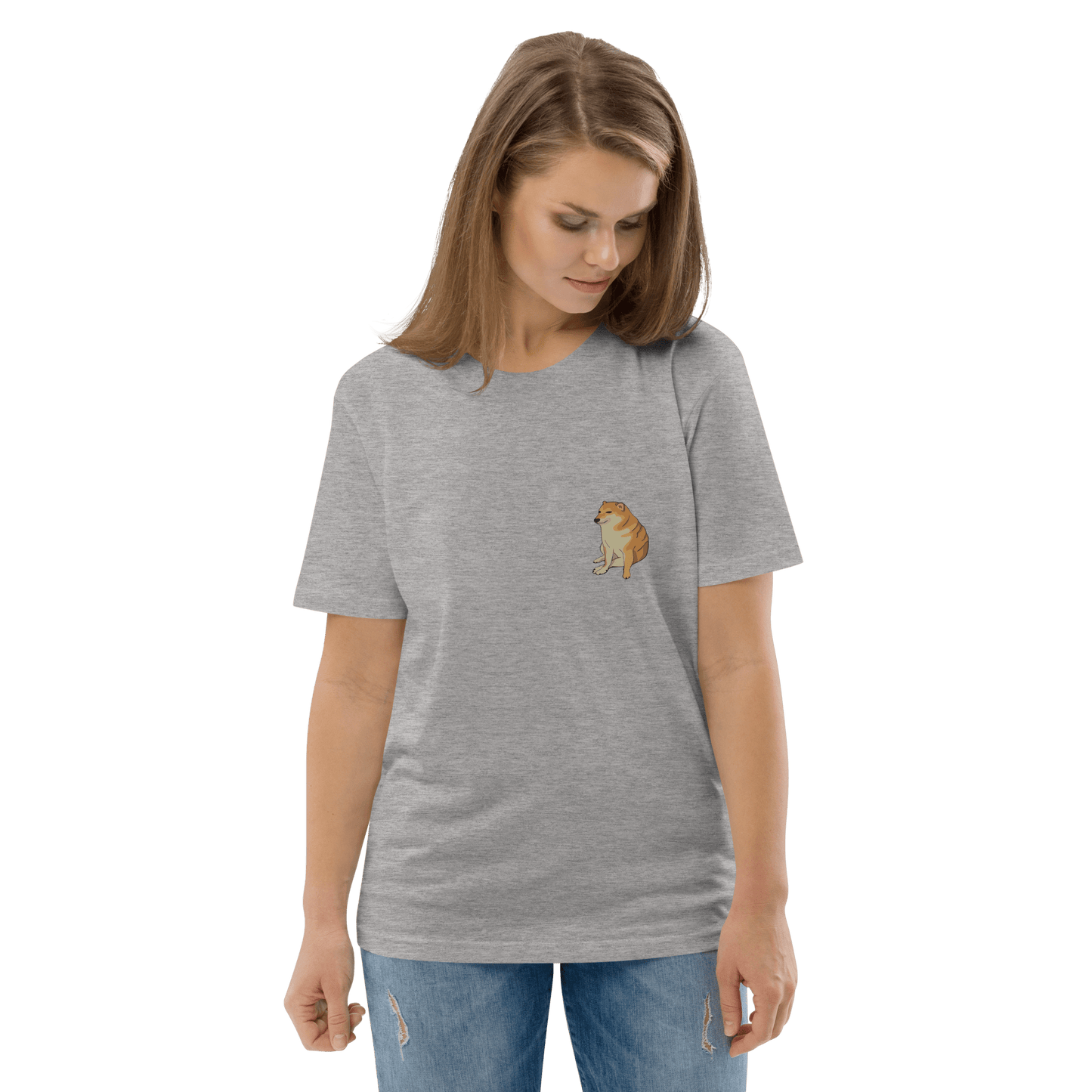 Doge Premium Organic T-Shirt Meme - Cotton Pink | Shirtposting