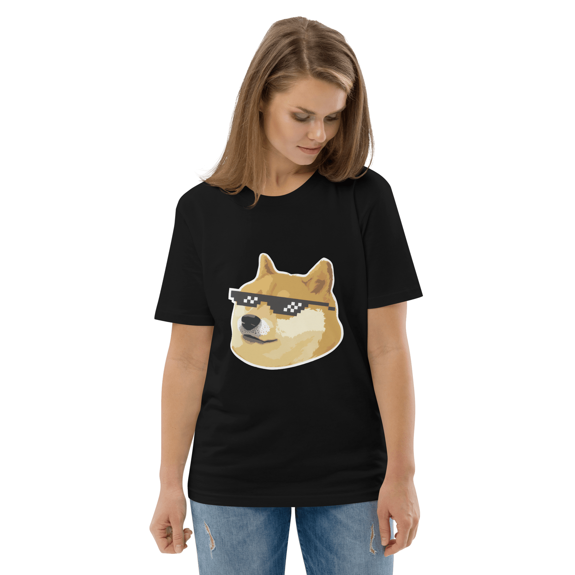 Doge Premium Organic T-Shirt Meme - Cotton Pink | Shirtposting