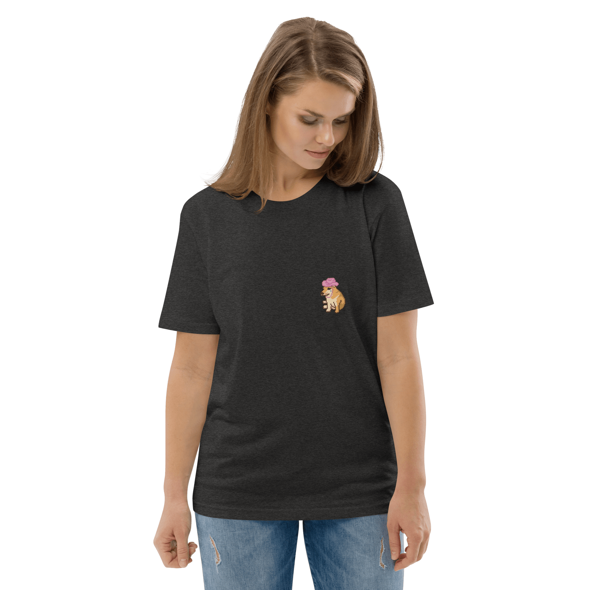Doge Premium Organic T-Shirt Meme - Cotton Pink | Shirtposting