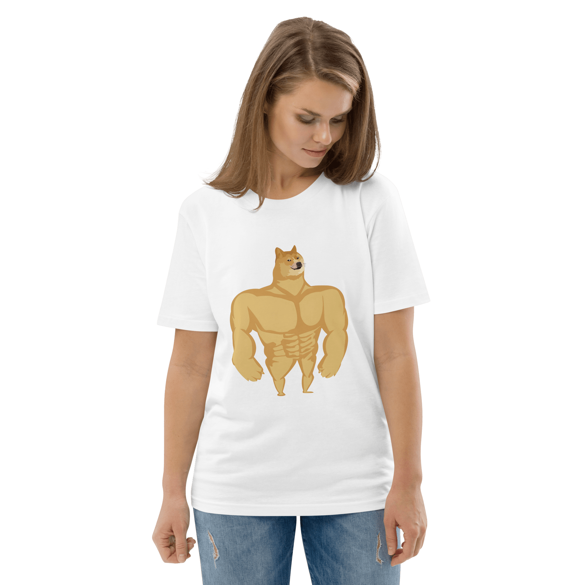 Doge Premium Organic T-Shirt Meme - Cotton Pink | Shirtposting