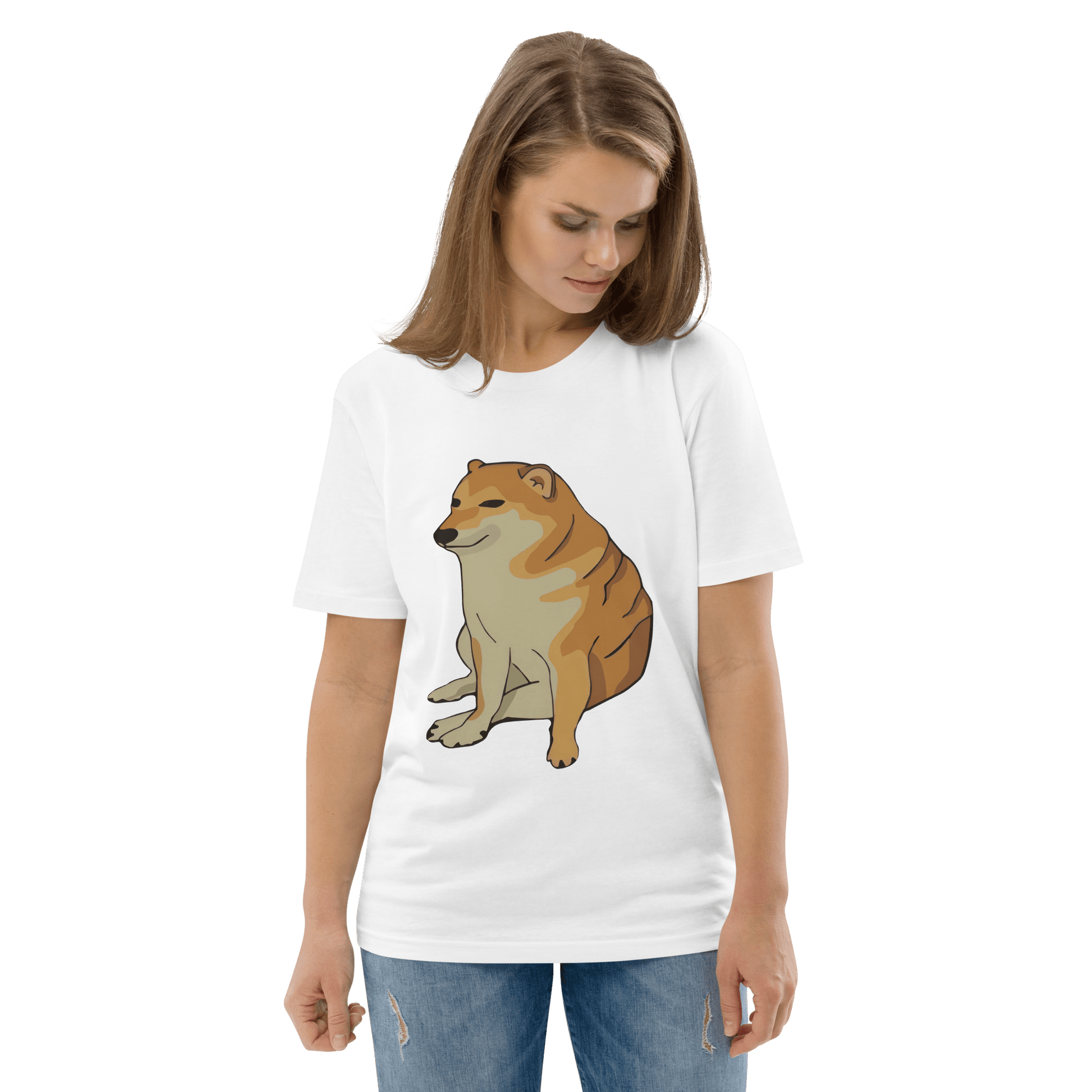 Doge Premium Organic T-Shirt Meme - Cotton Pink | Shirtposting