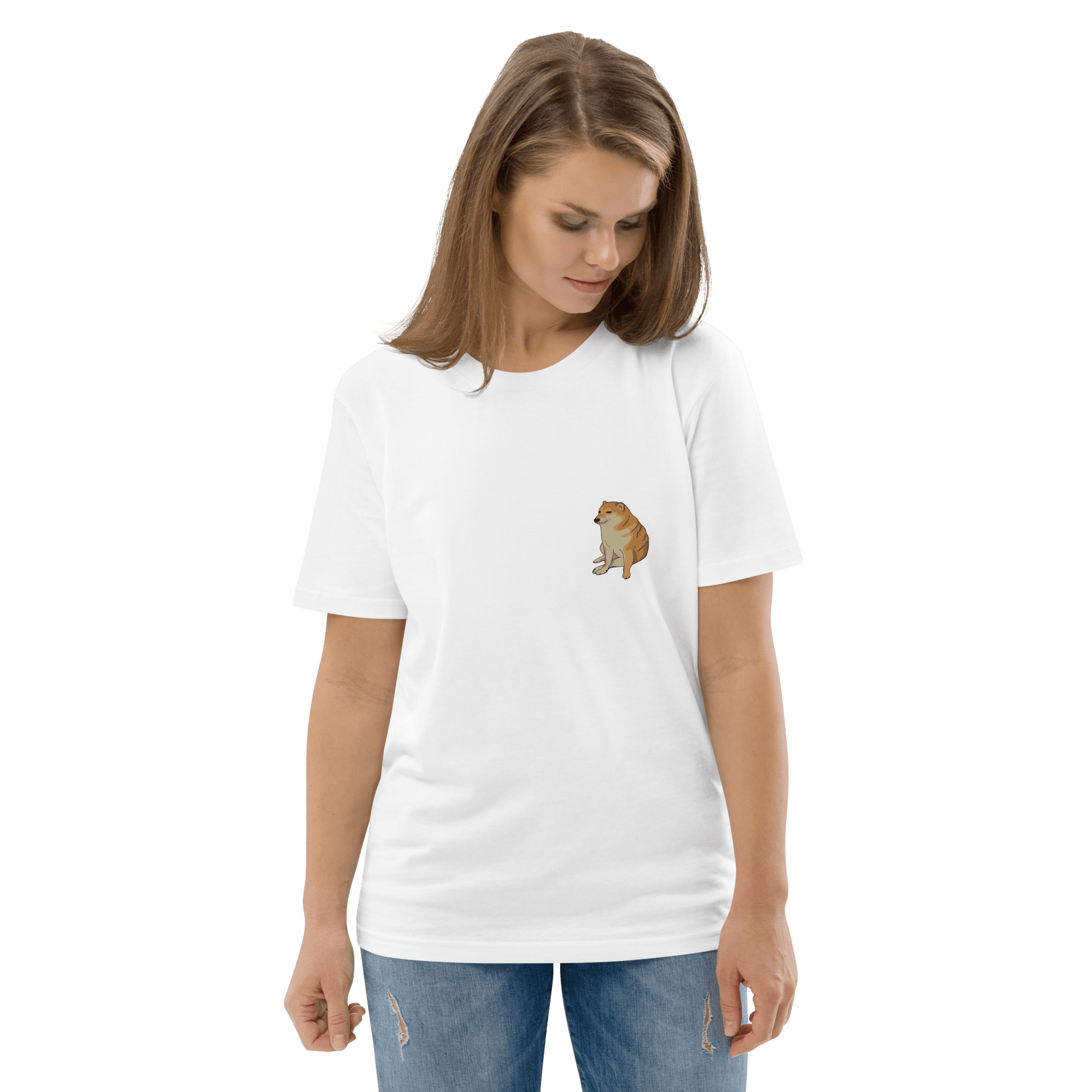 Doge Premium Organic T-Shirt Meme - Cotton Pink | Shirtposting