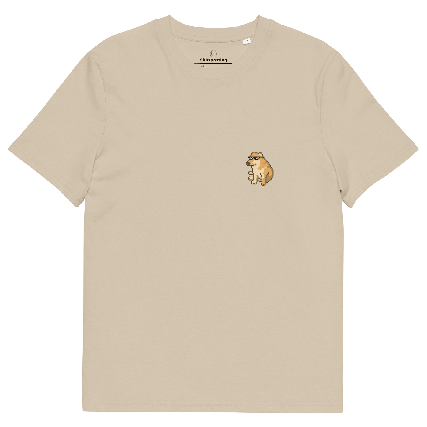 Doge Premium Organic T-Shirt Meme - Desert Dust | Shirtposting