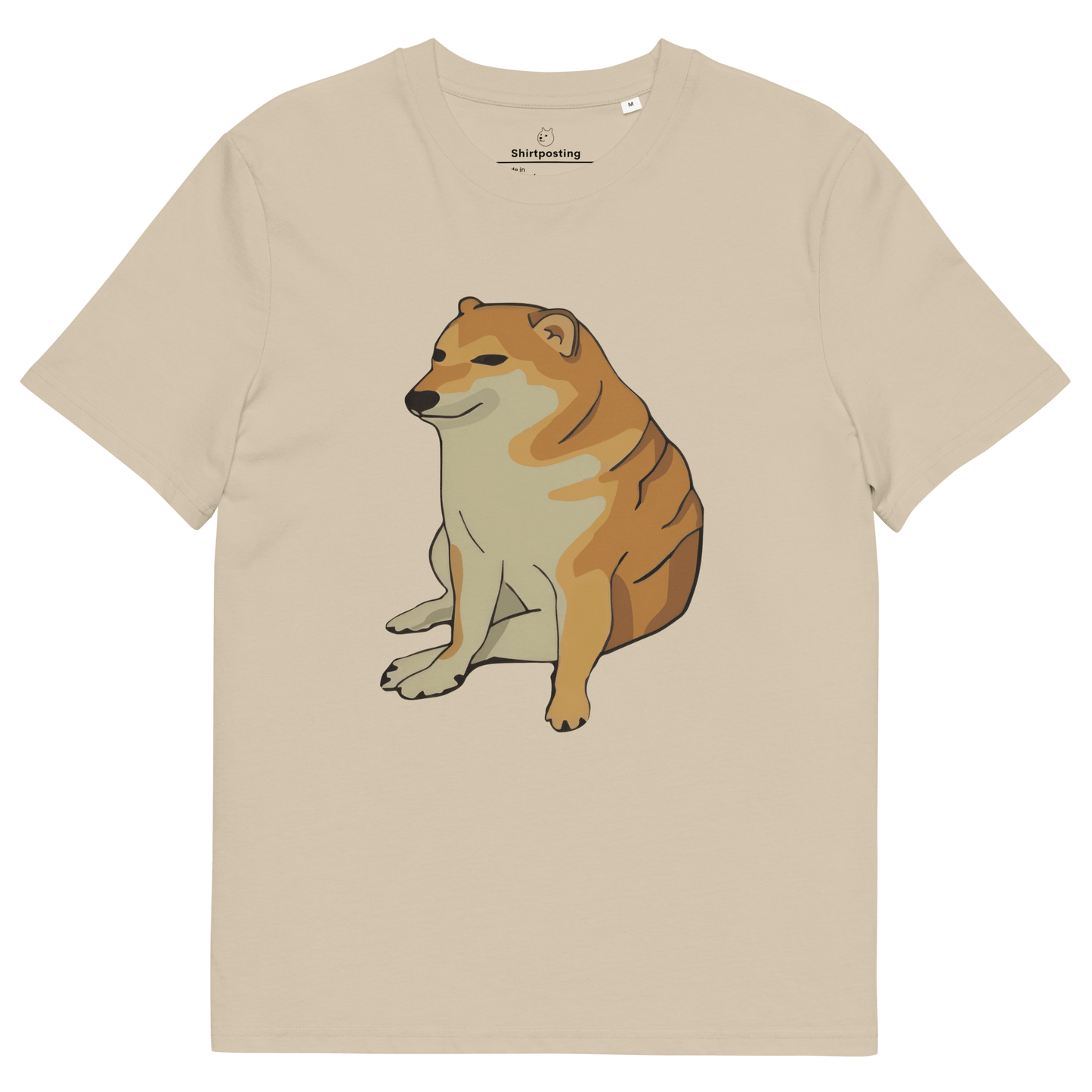 Doge Premium Organic T-Shirt Meme - Desert Dust | Shirtposting