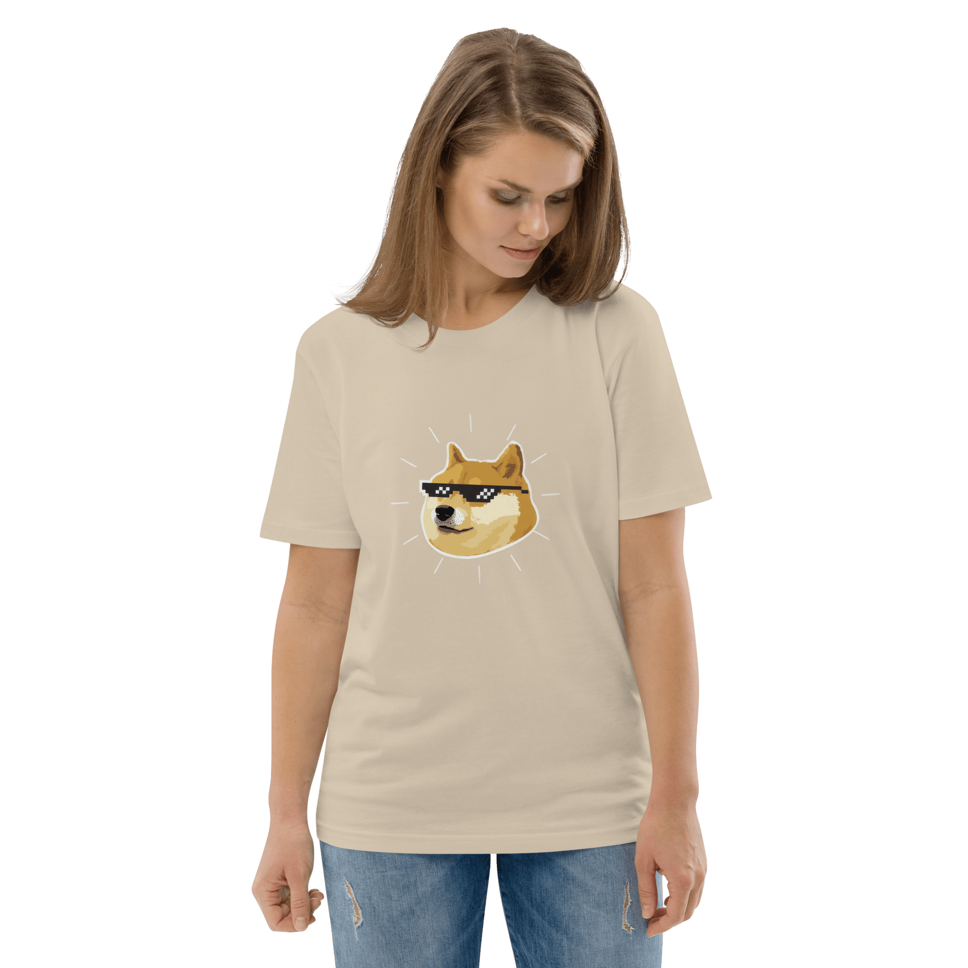 Doge Premium Organic T-Shirt Meme - Desert Dust | Shirtposting