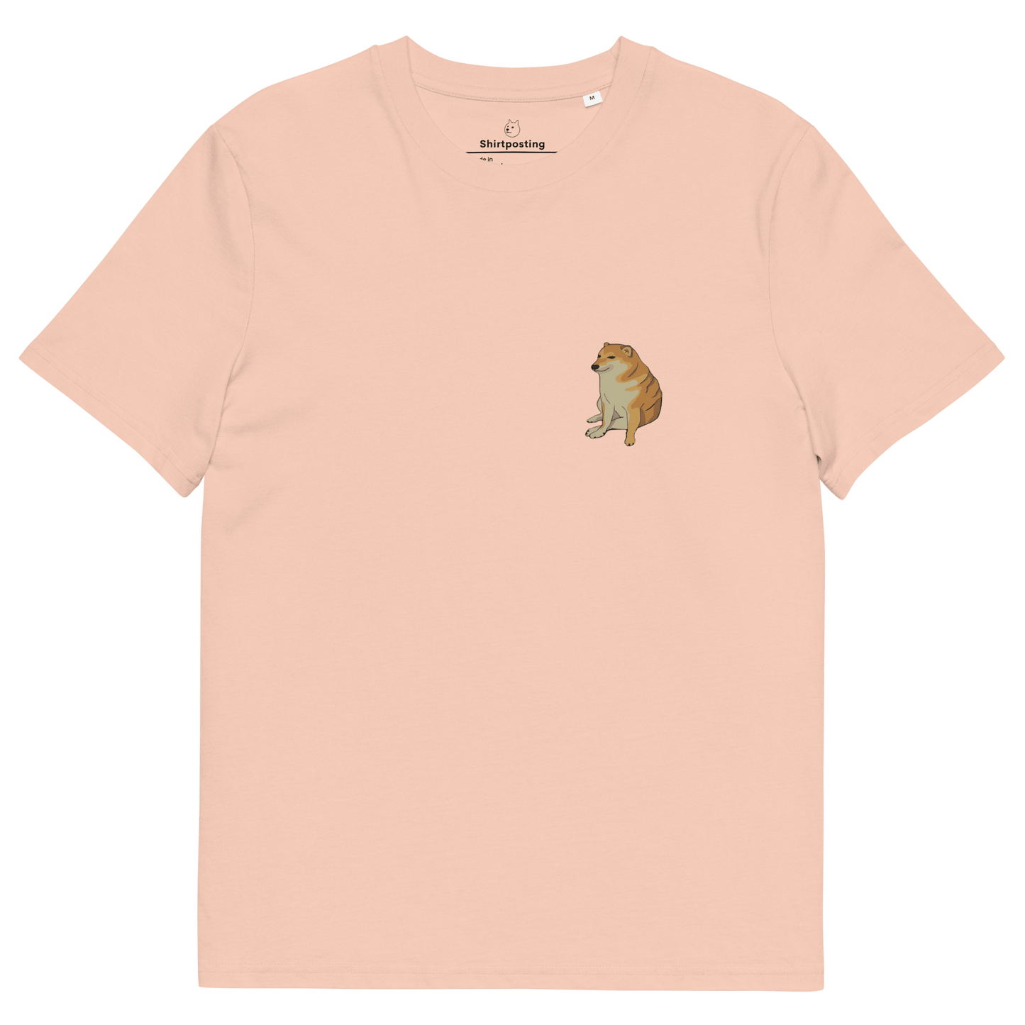 Doge Premium Organic T-Shirt Meme - Fraiche Peche | Shirtposting