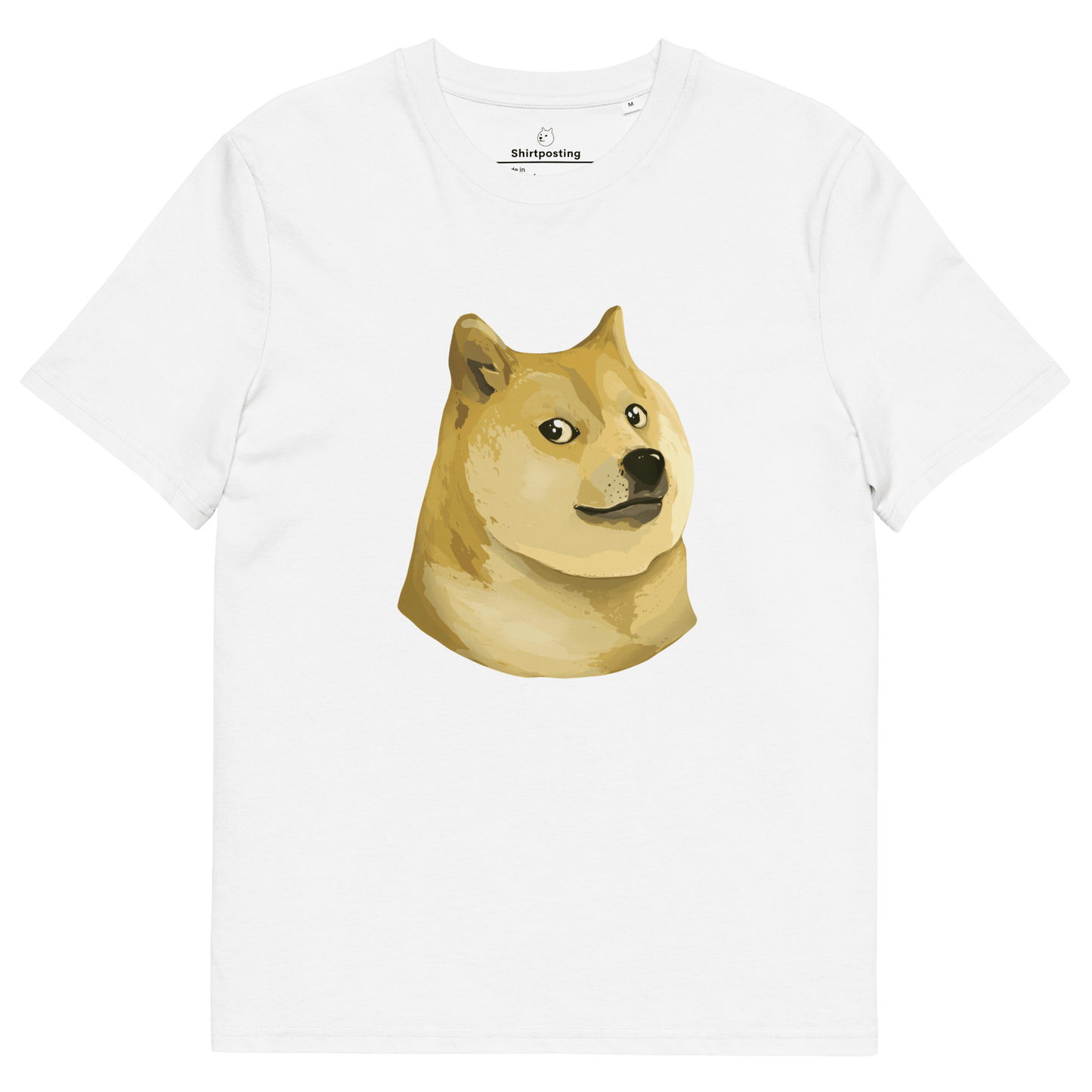 Doge Premium Organic T-Shirt Meme - White | Shirtposting