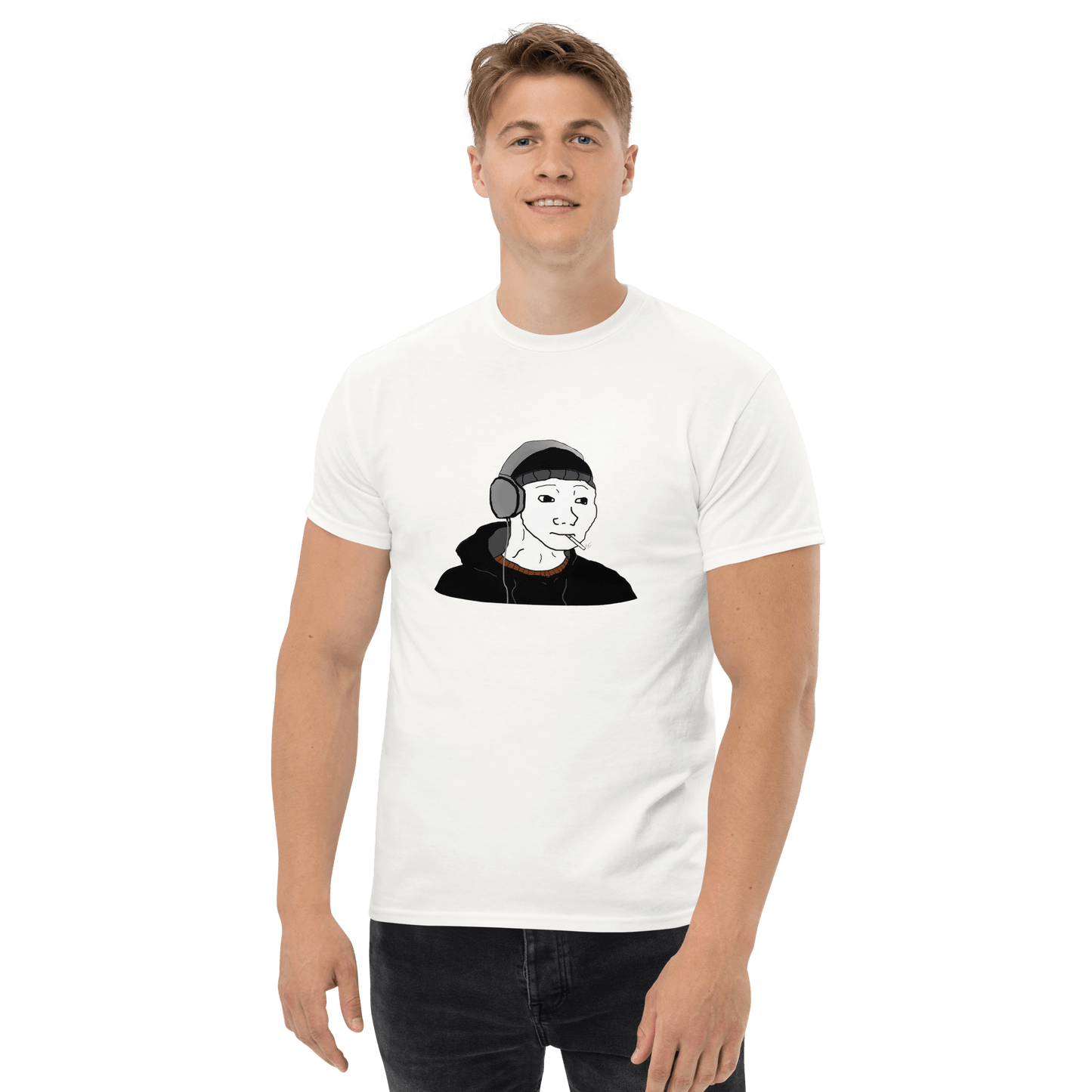 Doomer Wojak Classic T-Shirt Meme - Ash | Shirtposting