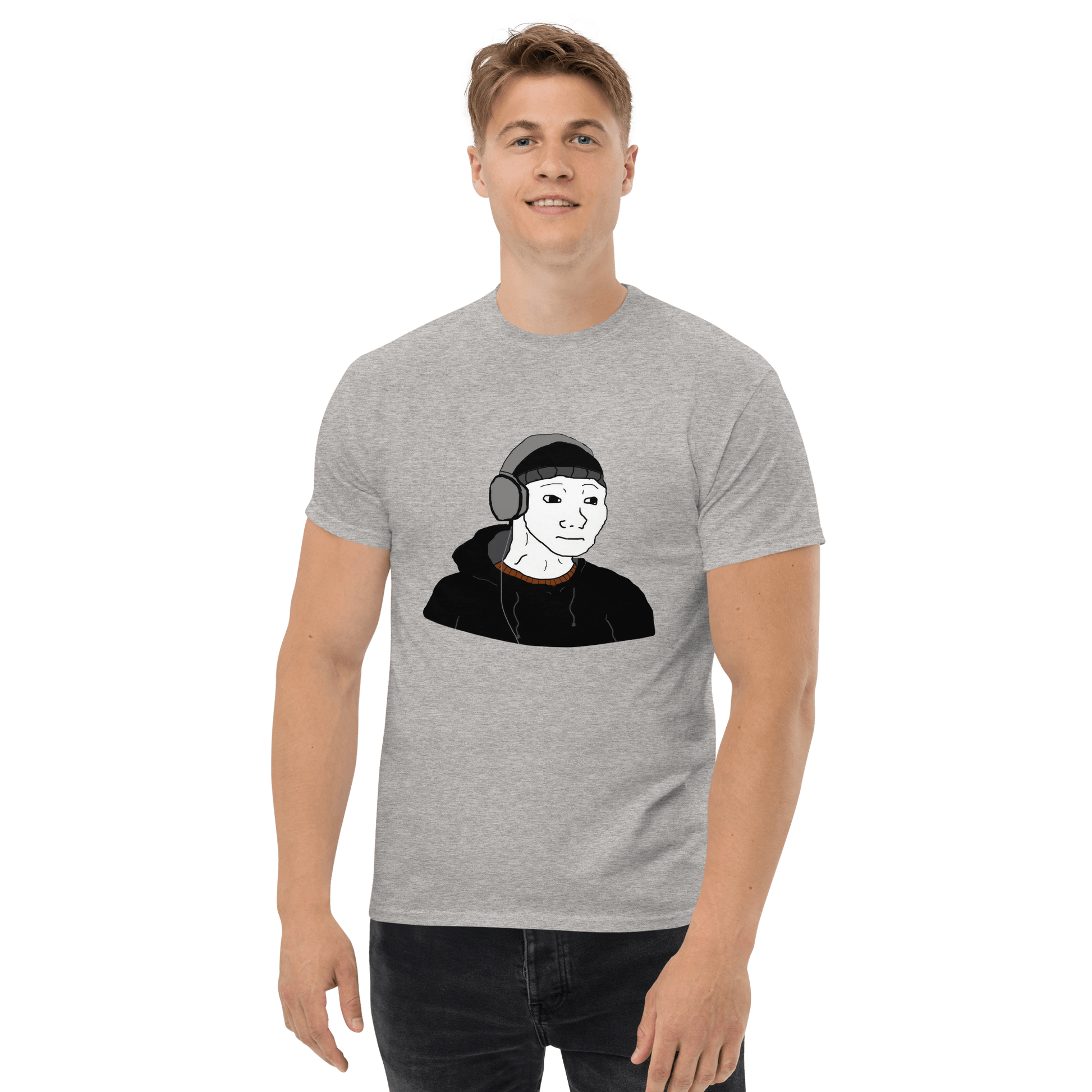 Doomer Wojak Classic T-Shirt Meme - Military Green | Shirtposting