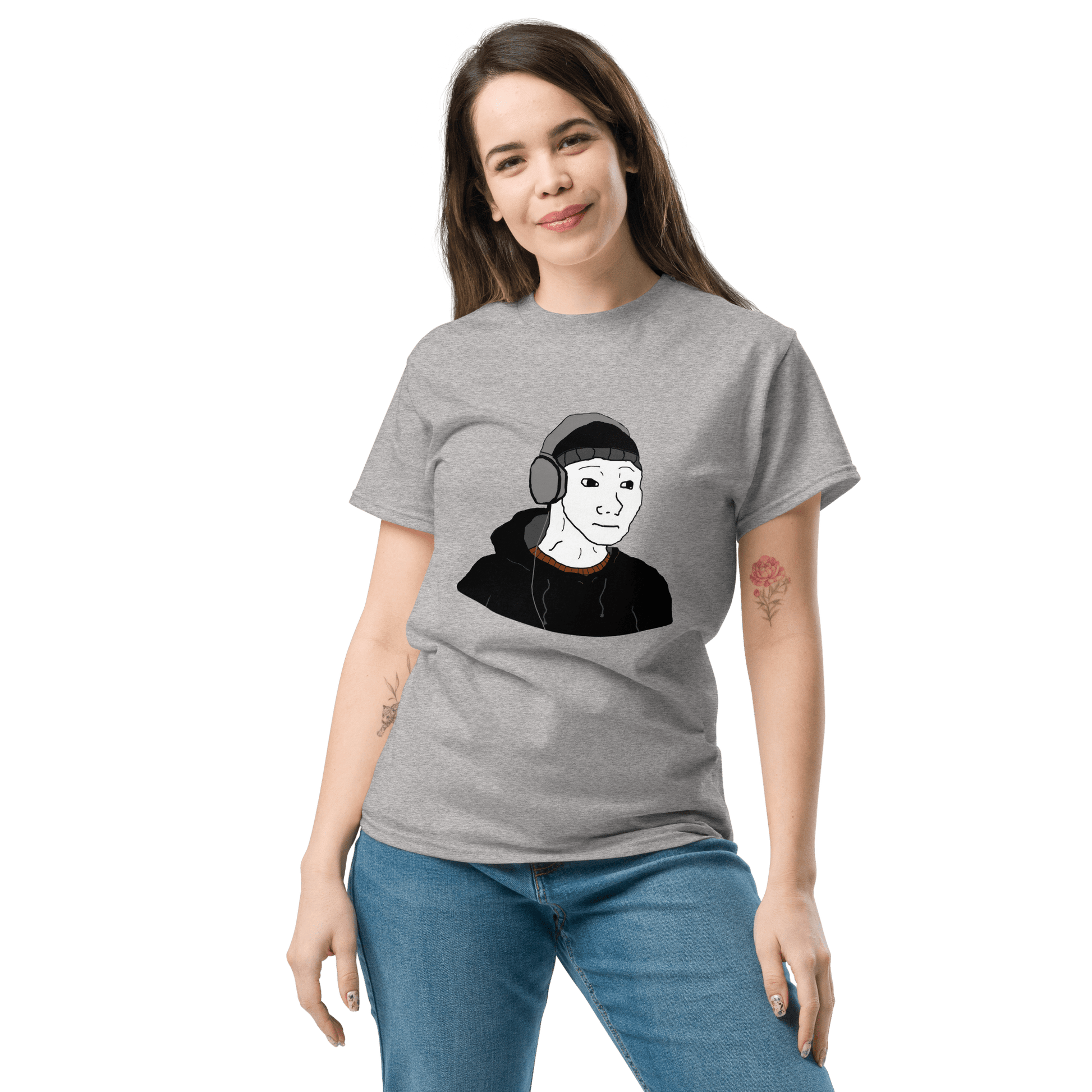 Doomer Wojak Classic T-Shirt Meme - Military Green | Shirtposting