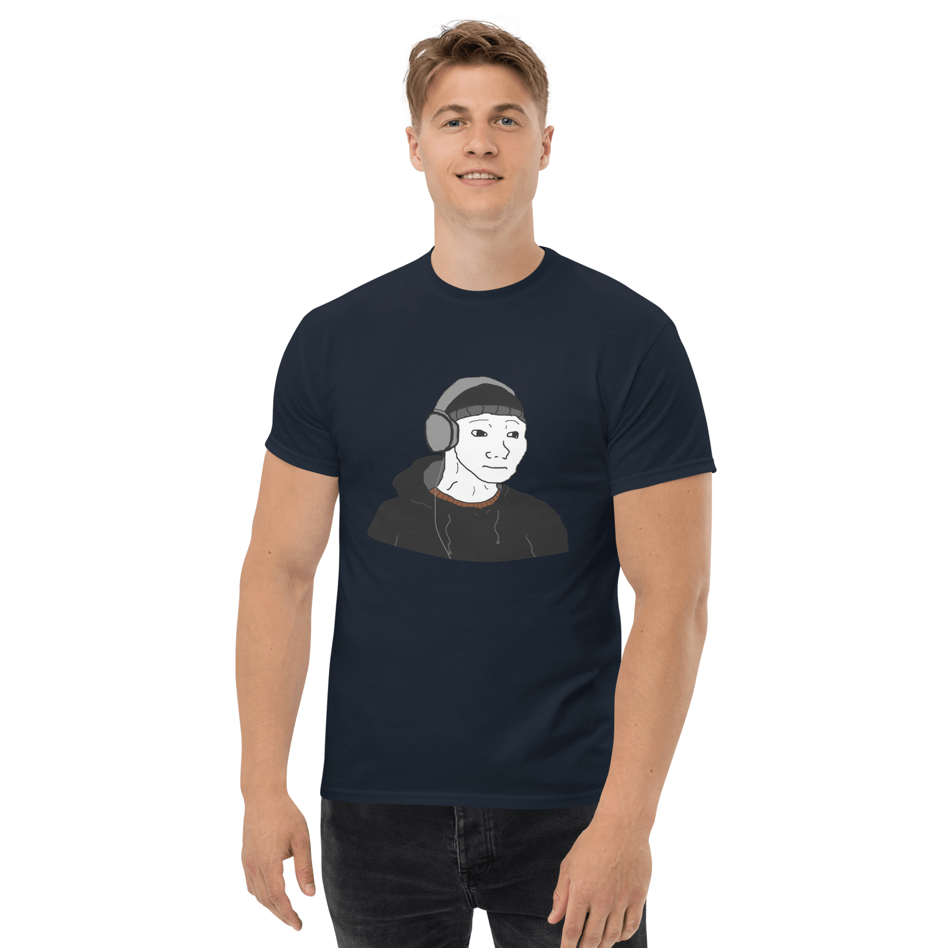 Doomer Wojak Classic T-Shirt Meme - Royal | Shirtposting