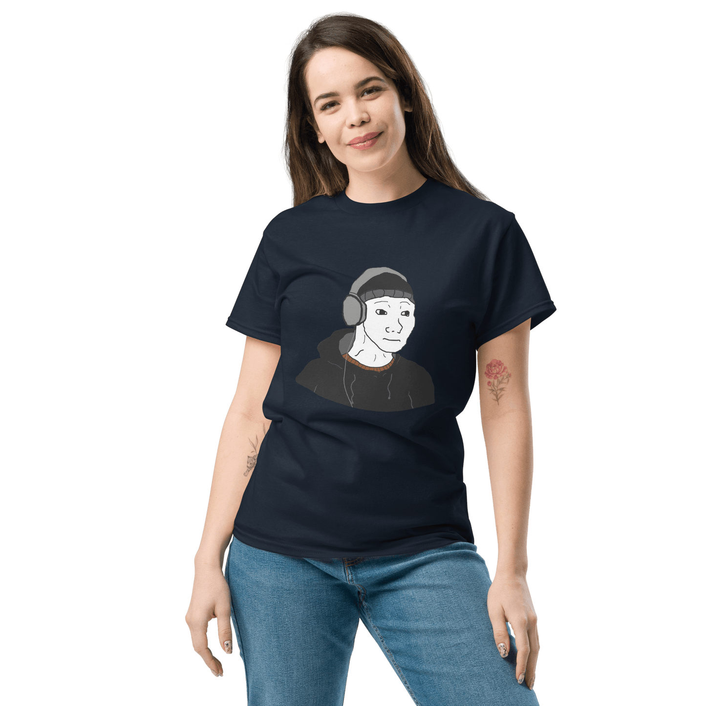 Doomer Wojak Classic T-Shirt Meme - Royal | Shirtposting