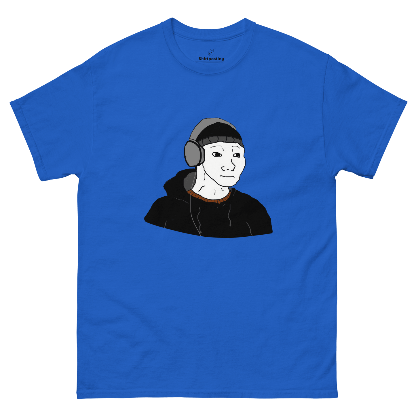 Doomer Wojak Classic T-Shirt Meme - Royal | Shirtposting
