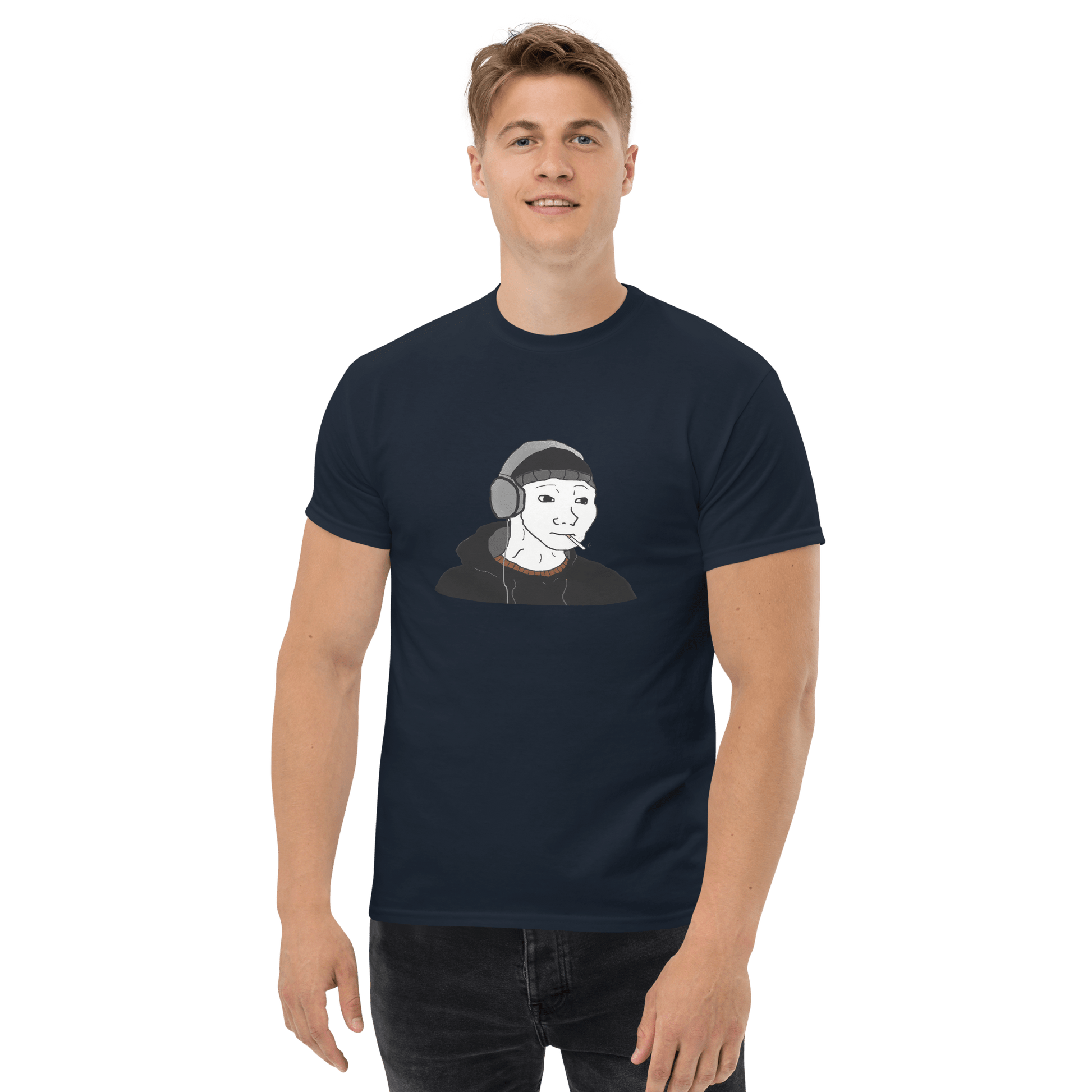 Doomer Wojak Classic T-Shirt Meme - Royal | Shirtposting