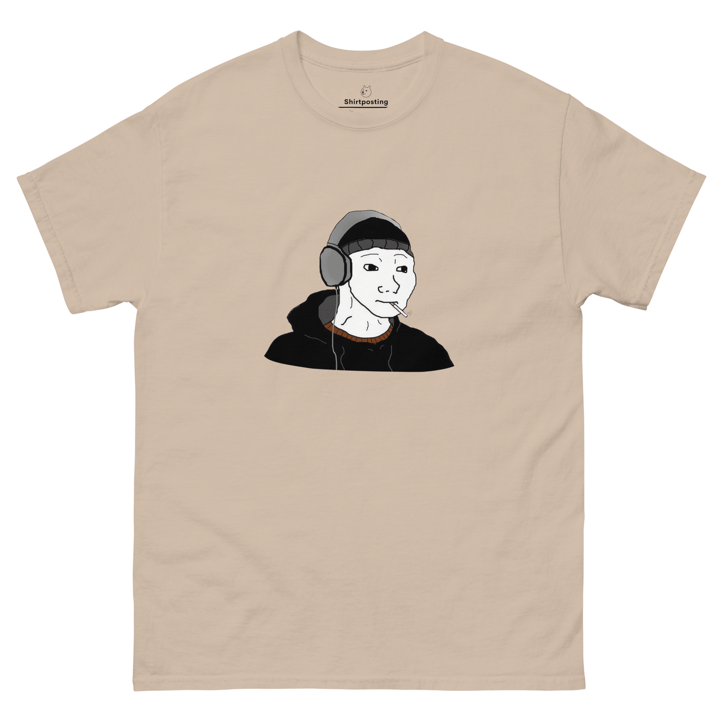 Doomer Wojak Classic T-Shirt Meme - Sand | Shirtposting