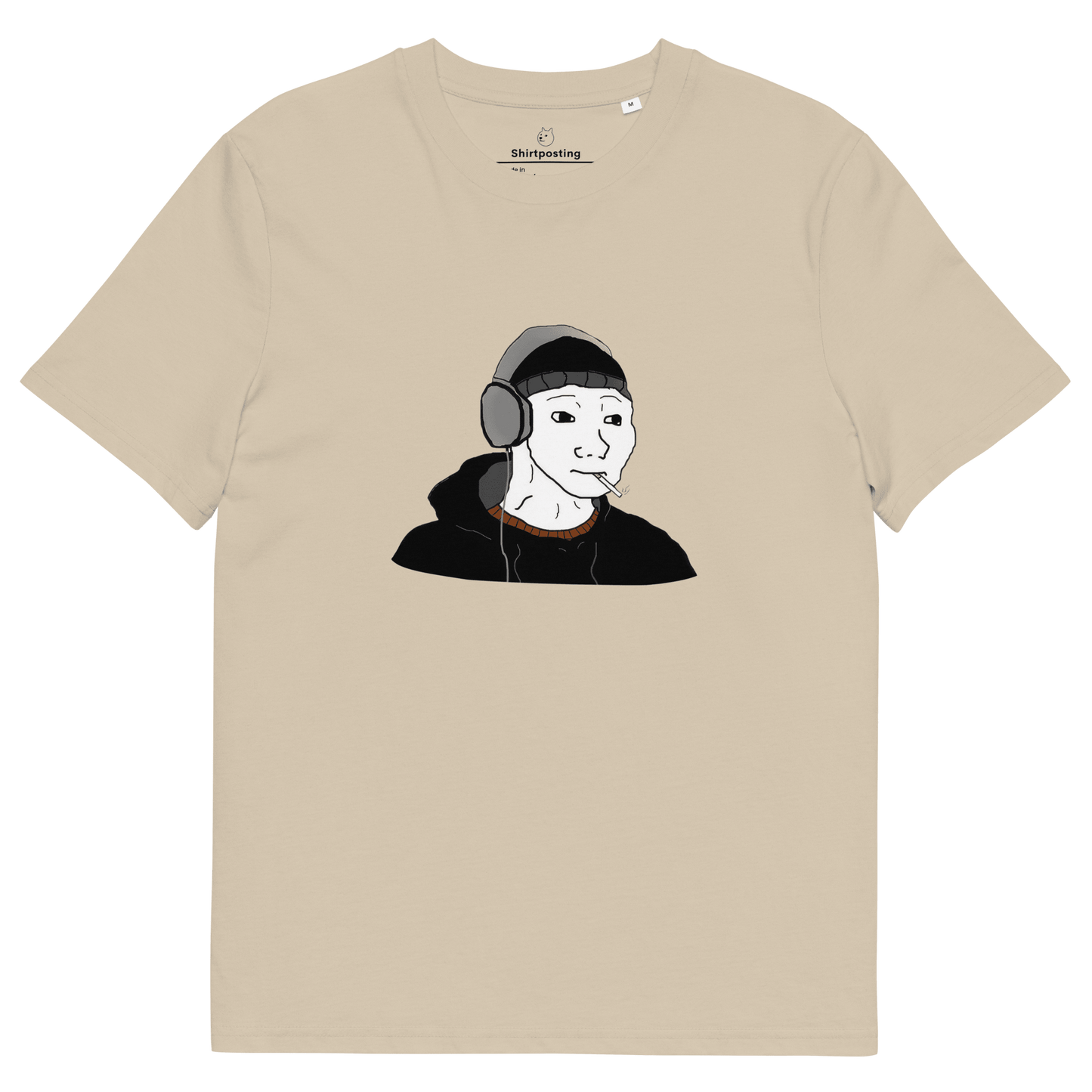 Doomer Wojak Premium Organic T-Shirt Meme - Desert Dust | Shirtposting