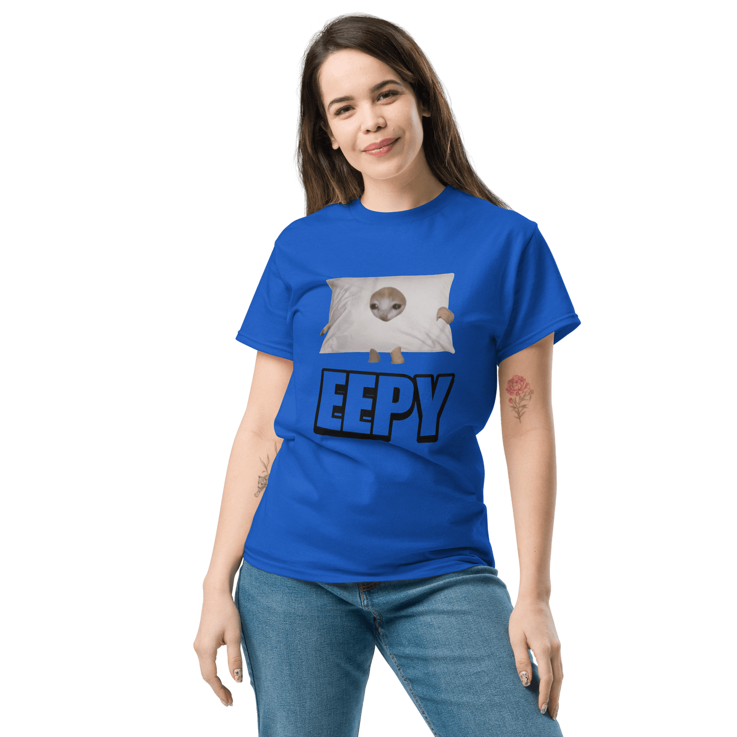 Eepy Classic T-Shirt Meme - Royal | Shirtposting