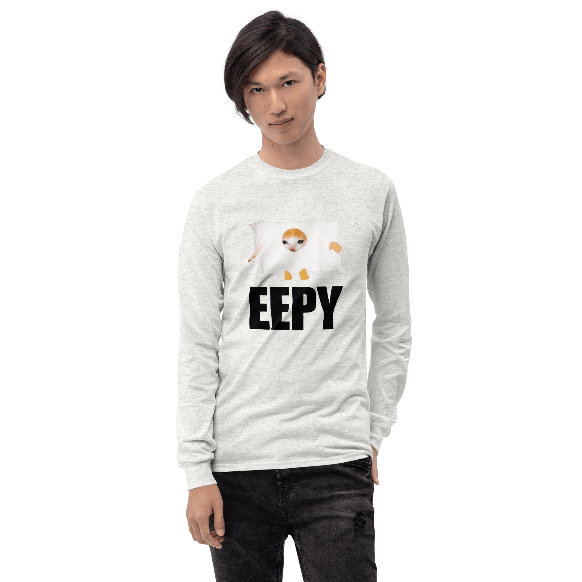 Eepy Long Sleeve T-Shirt Meme - Ash | Shirtposting