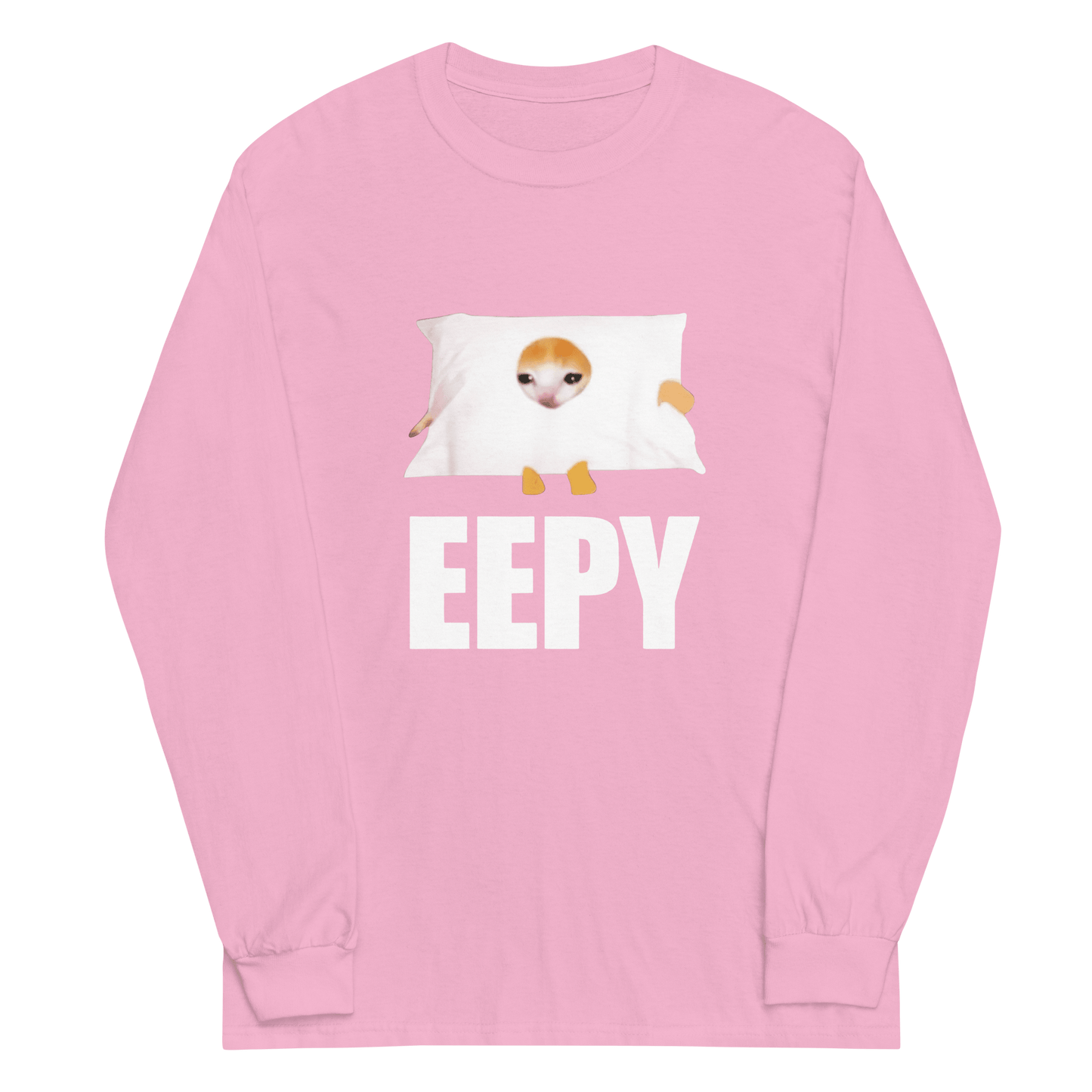 Eepy Long Sleeve T-Shirt Meme - Light Pink | Shirtposting