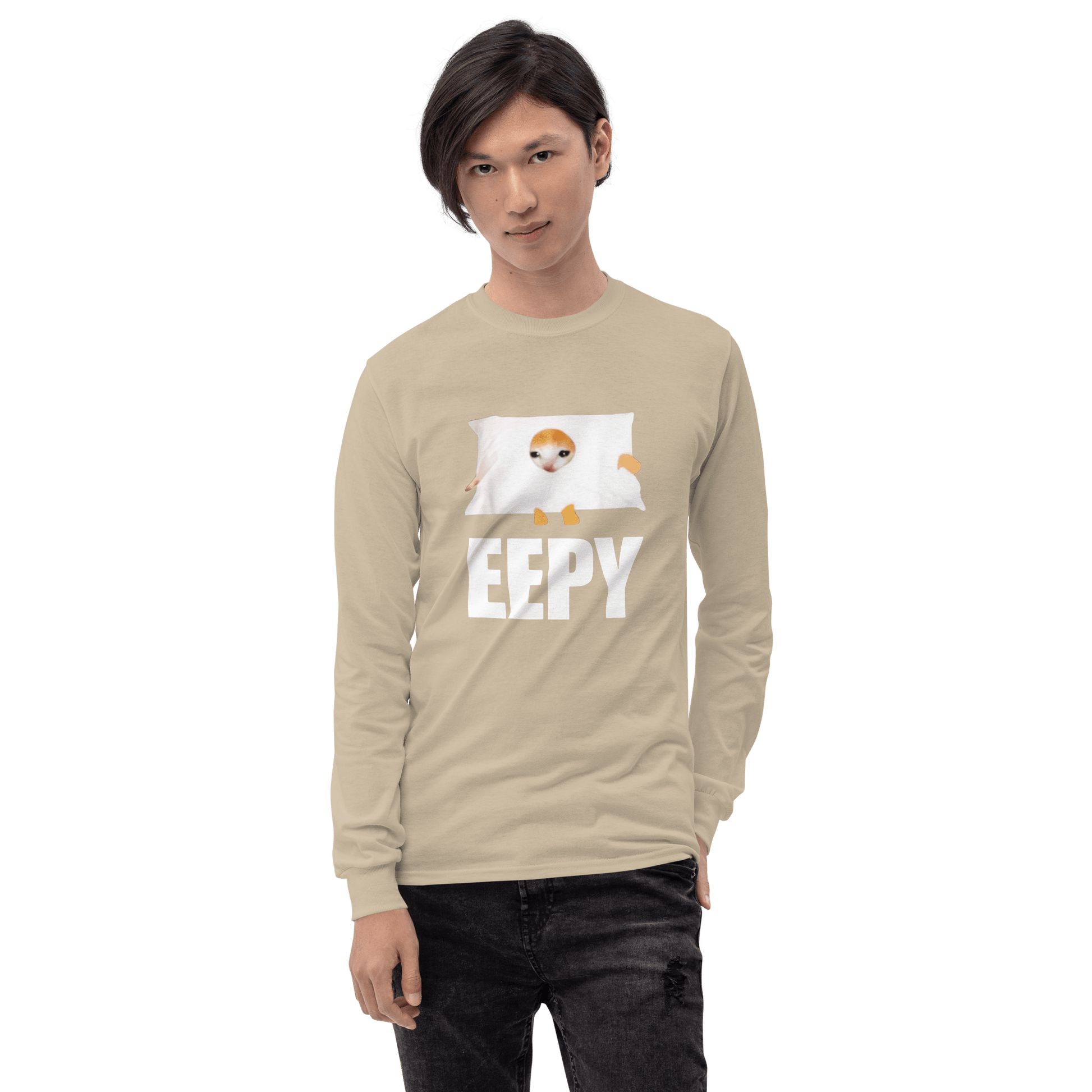 Eepy Long Sleeve T-Shirt Meme - Sand | Shirtposting