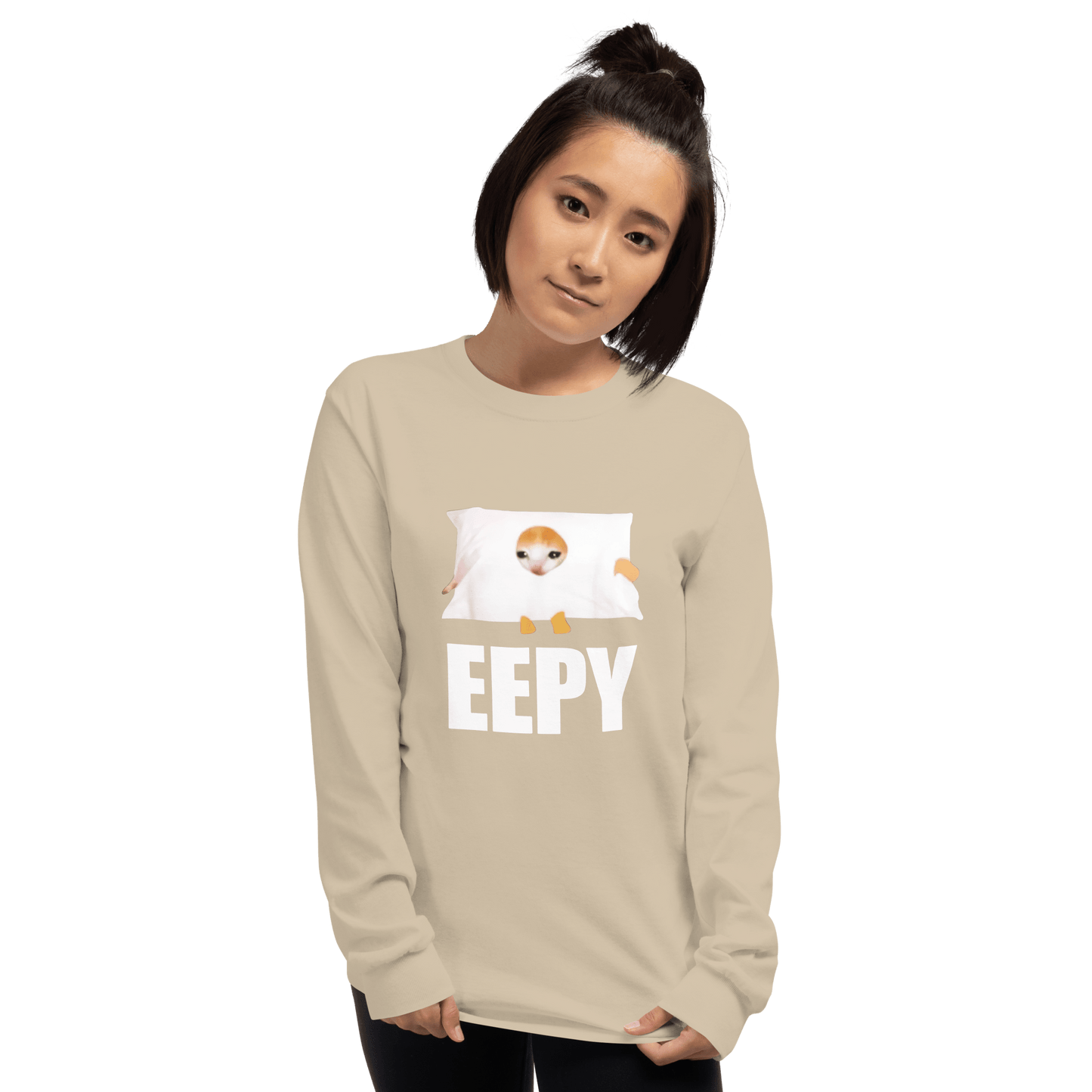 Eepy Long Sleeve T-Shirt Meme - Sand | Shirtposting