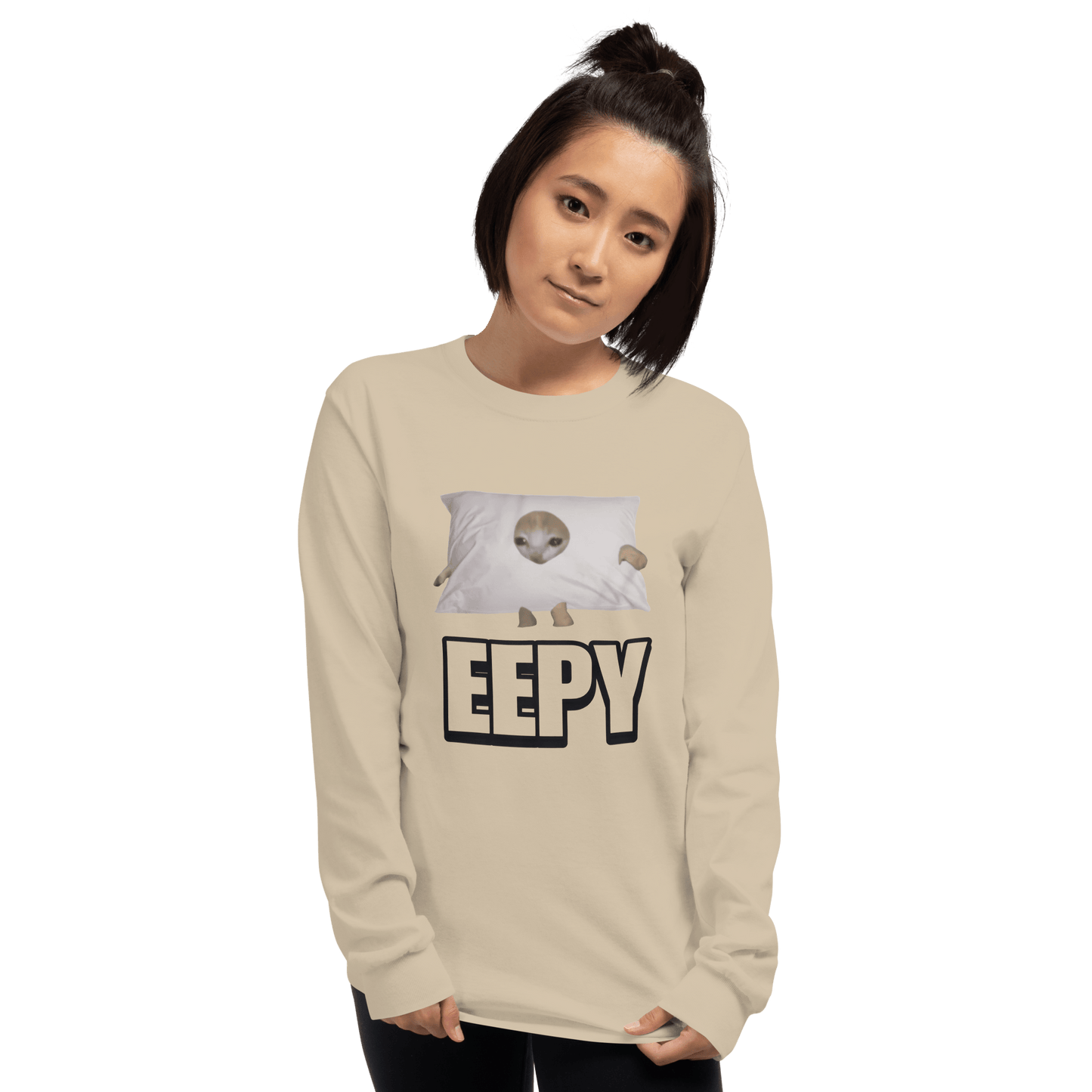 Eepy Long Sleeve T-Shirt Meme - Sport Grey | Shirtposting