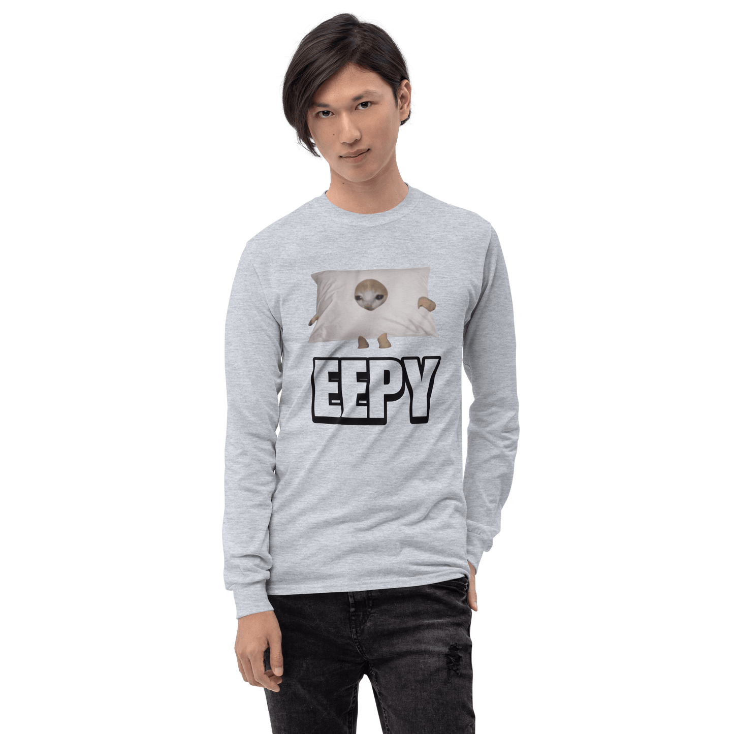 Eepy Long Sleeve T-Shirt Meme - Sport Grey | Shirtposting
