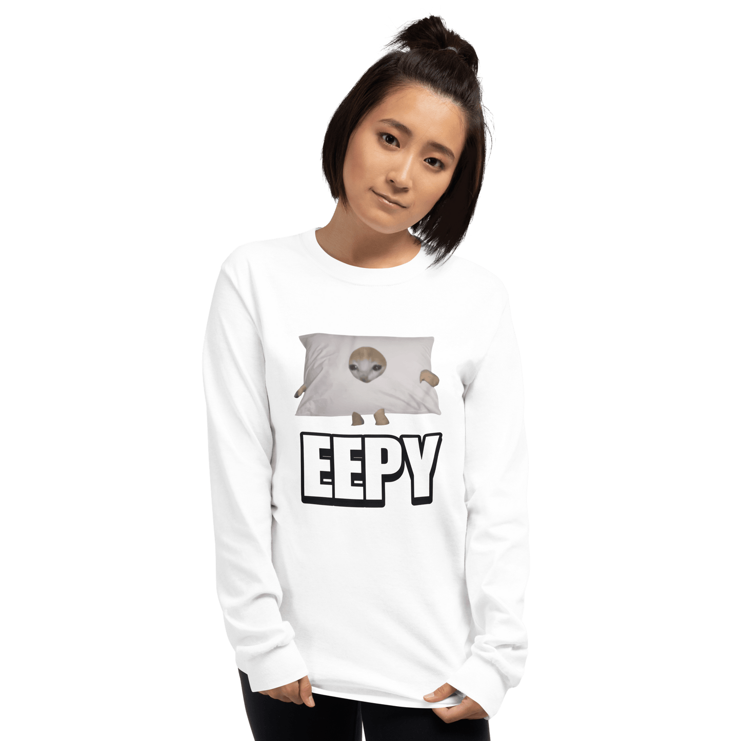 Eepy Long Sleeve T-Shirt Meme - Sport Grey | Shirtposting