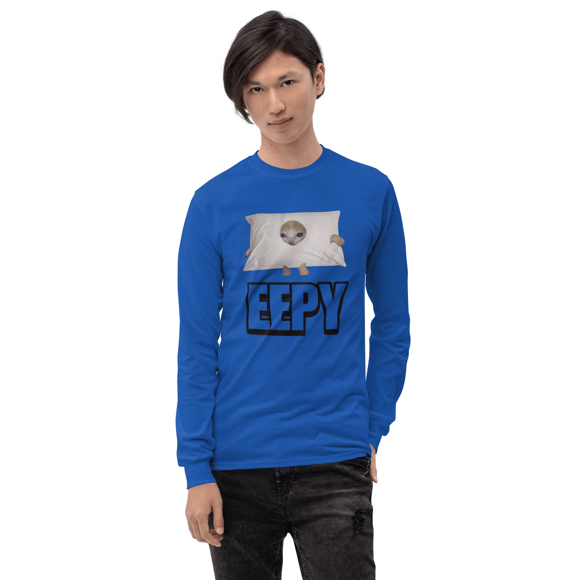 Eepy Long Sleeve T-Shirt Meme - Sport Grey | Shirtposting