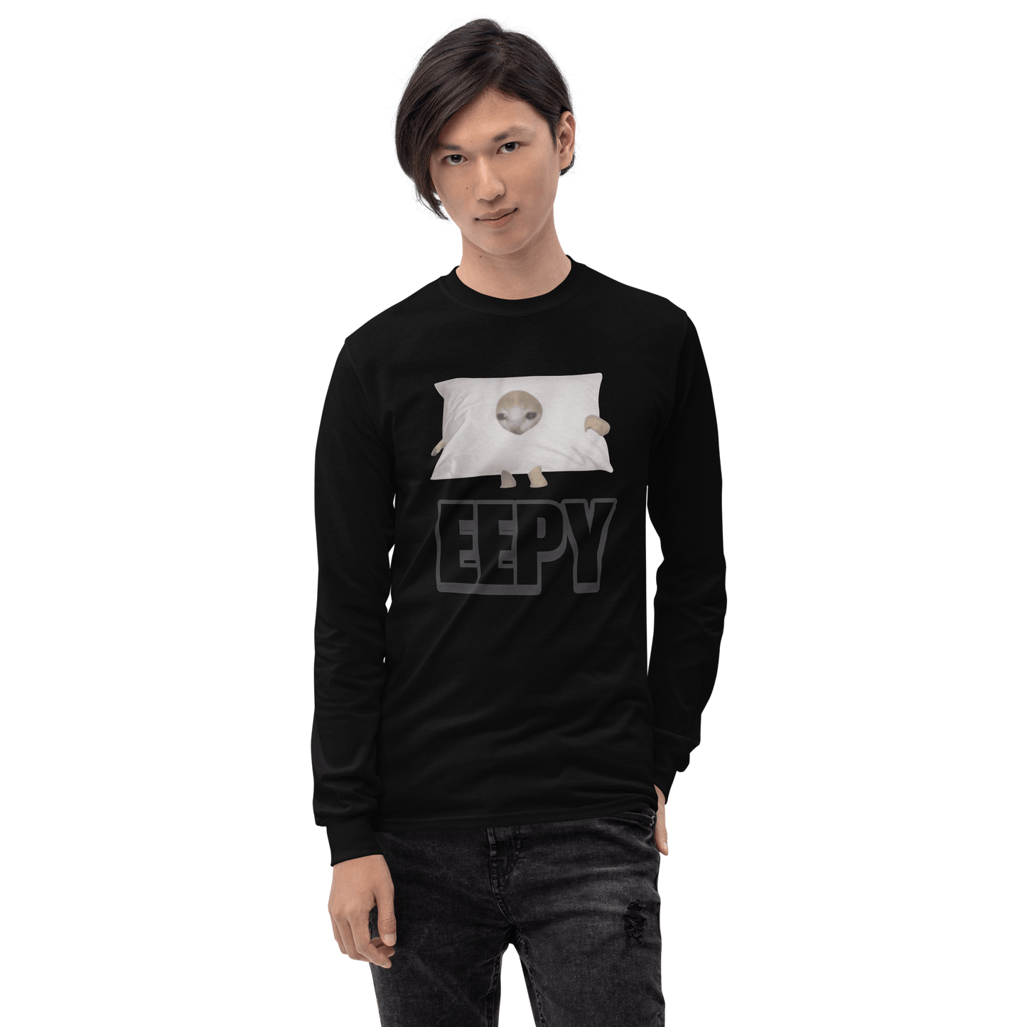 Eepy Long Sleeve T-Shirt Meme - Sport Grey | Shirtposting