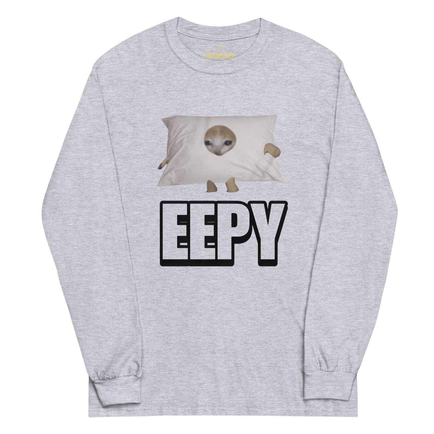 Eepy Long Sleeve T-Shirt Meme - Sport Grey | Shirtposting