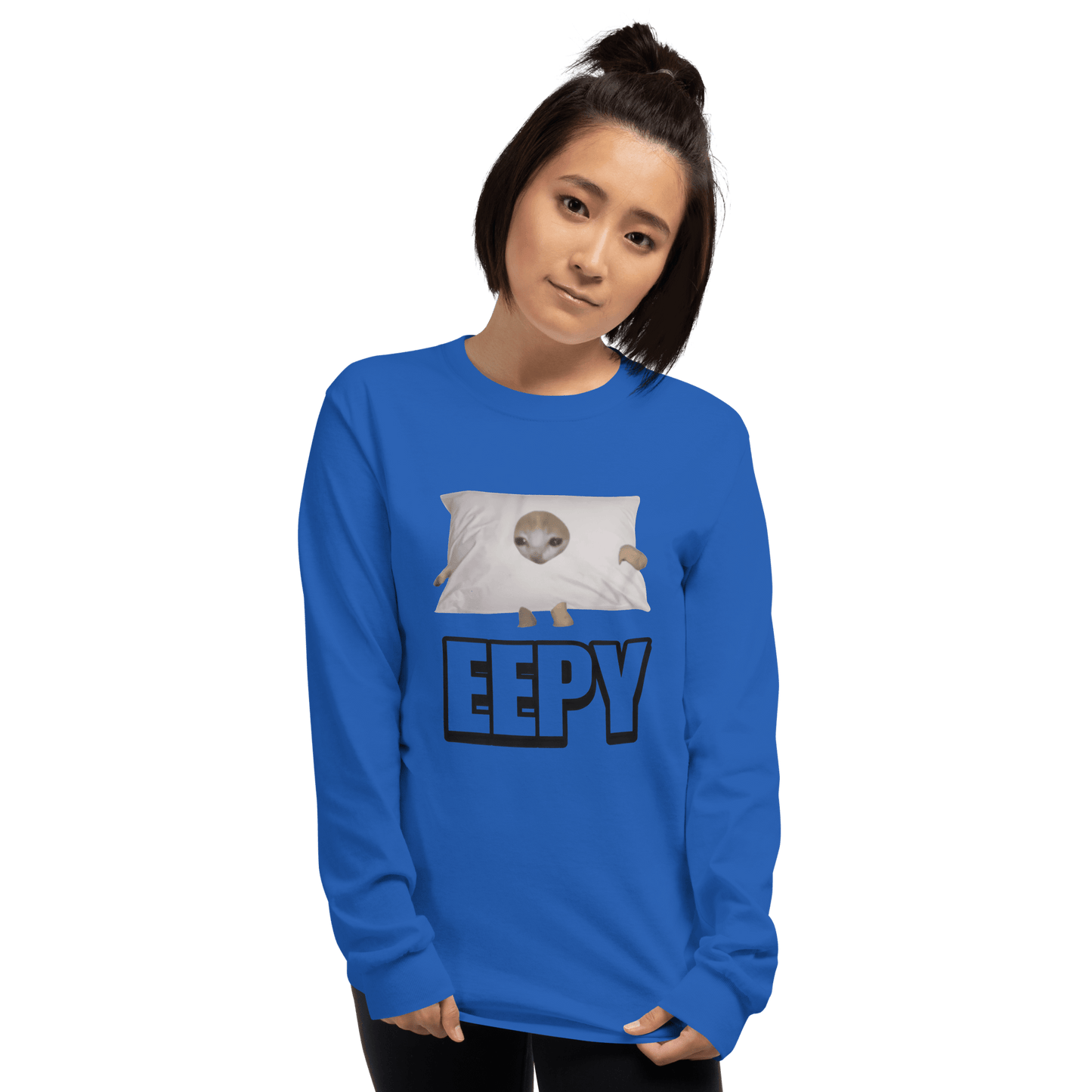 Eepy Long Sleeve T-Shirt Meme - Sport Grey | Shirtposting