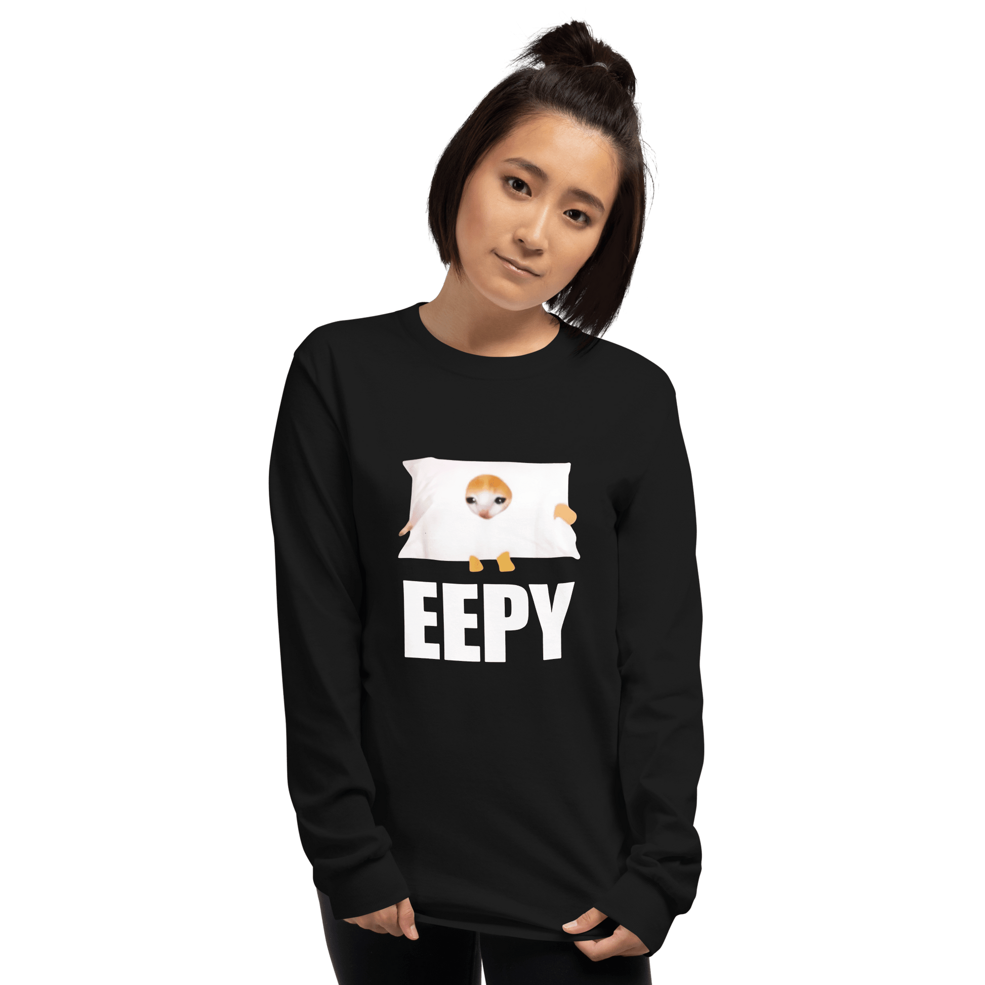 Eepy Long Sleeve T-Shirt Meme - Sport Grey | Shirtposting