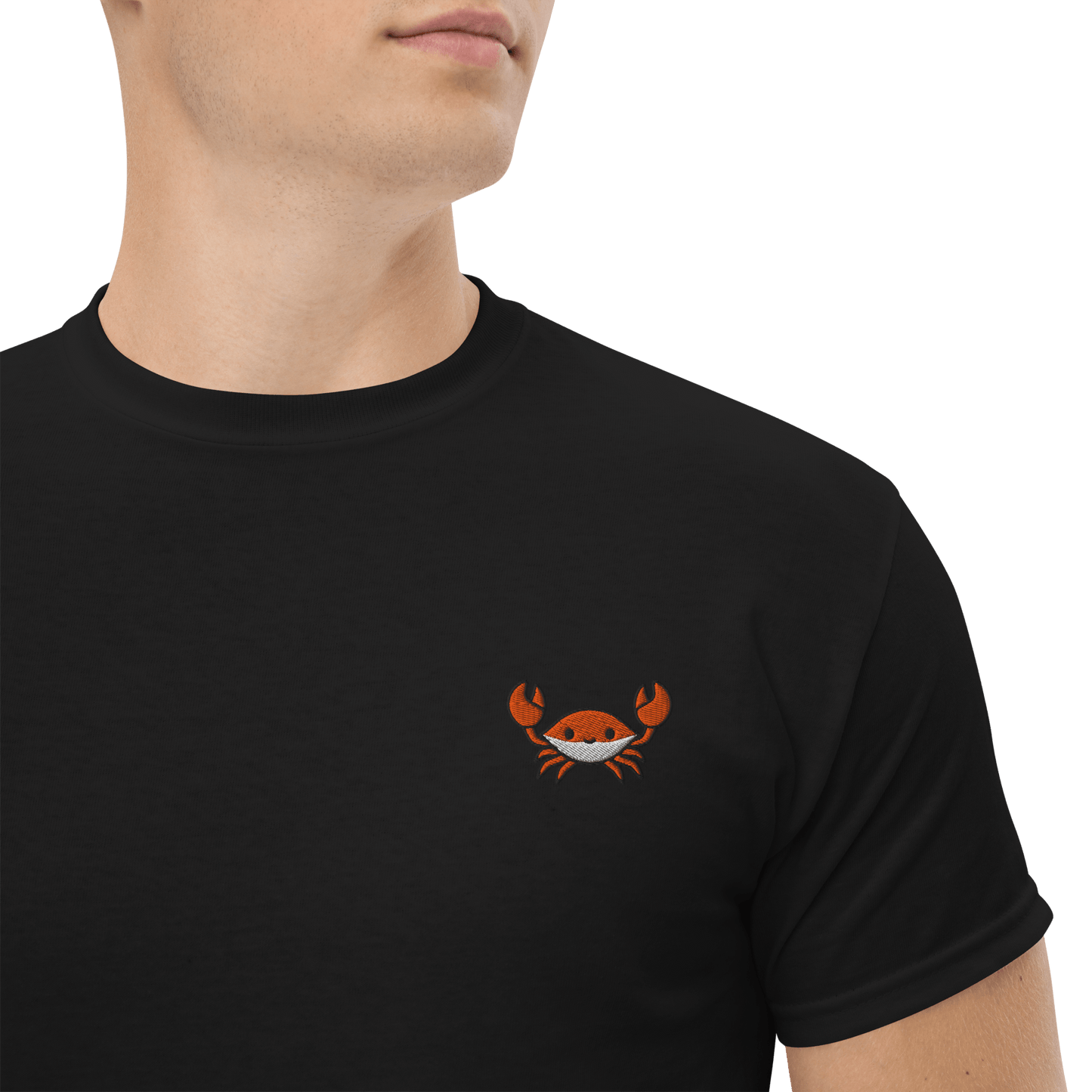 Embroidery Crab Classic T-Shirt Meme - Royal | Shirtposting
