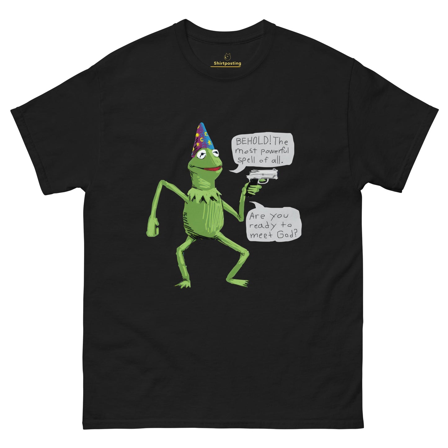 Frog Meme Classic T-Shirt Meme - Black | Shirtposting