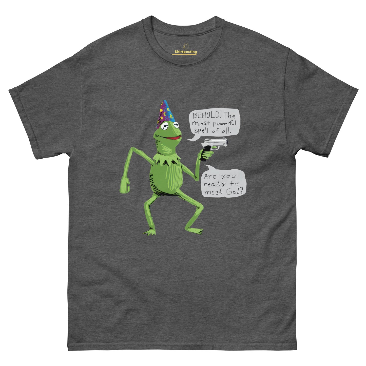 Frog Meme Classic T-Shirt Meme - Dark Heather | Shirtposting