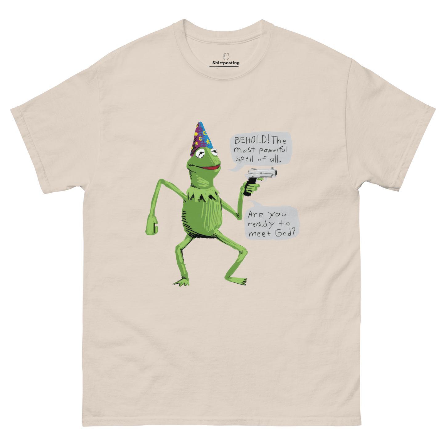 Frog Meme Classic T-Shirt Meme - Natural | Shirtposting