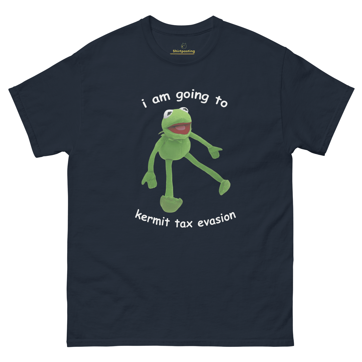 Frog Meme Classic T-Shirt Meme - Navy | Shirtposting